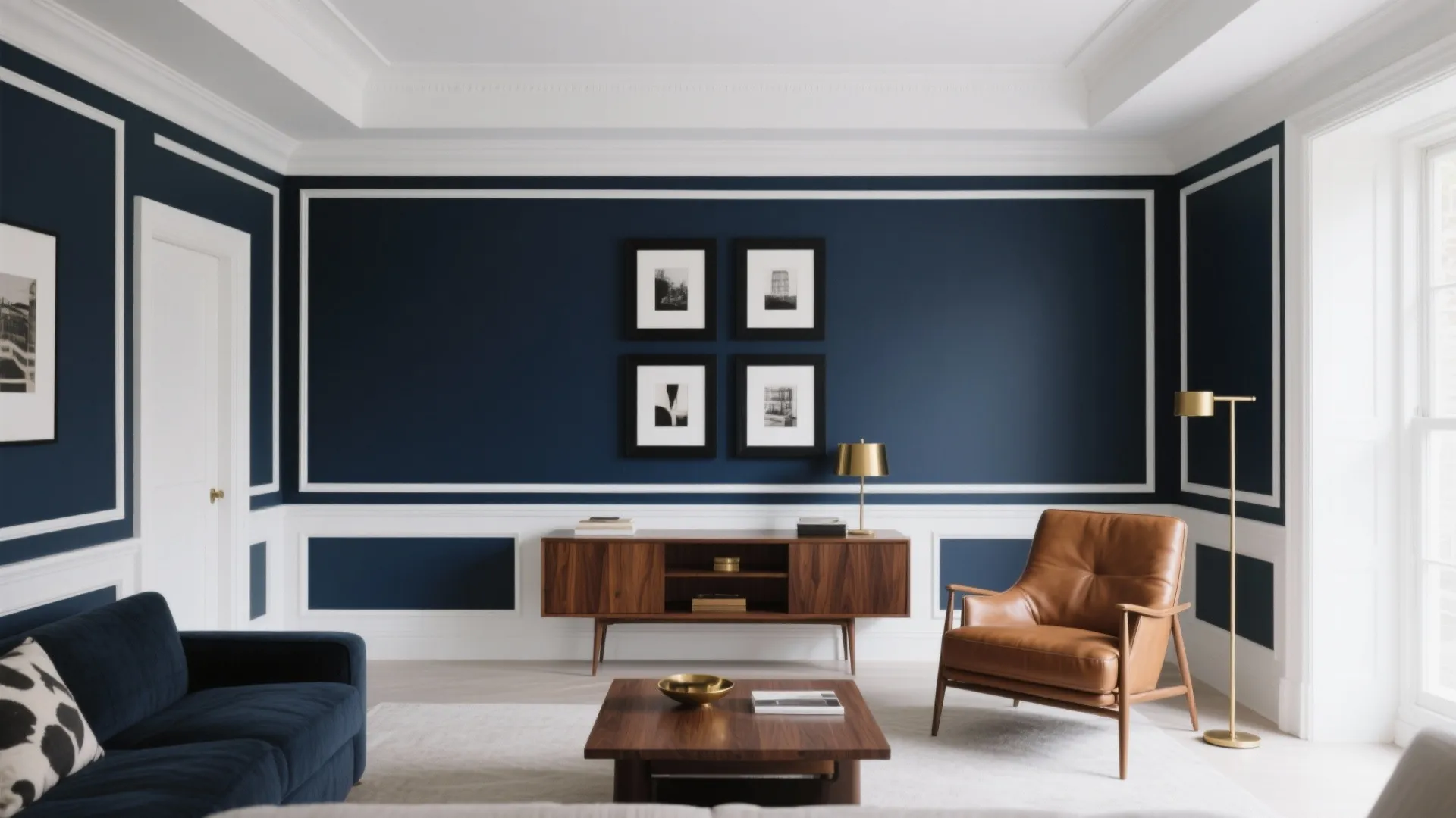 Deep Navy + Crisp White