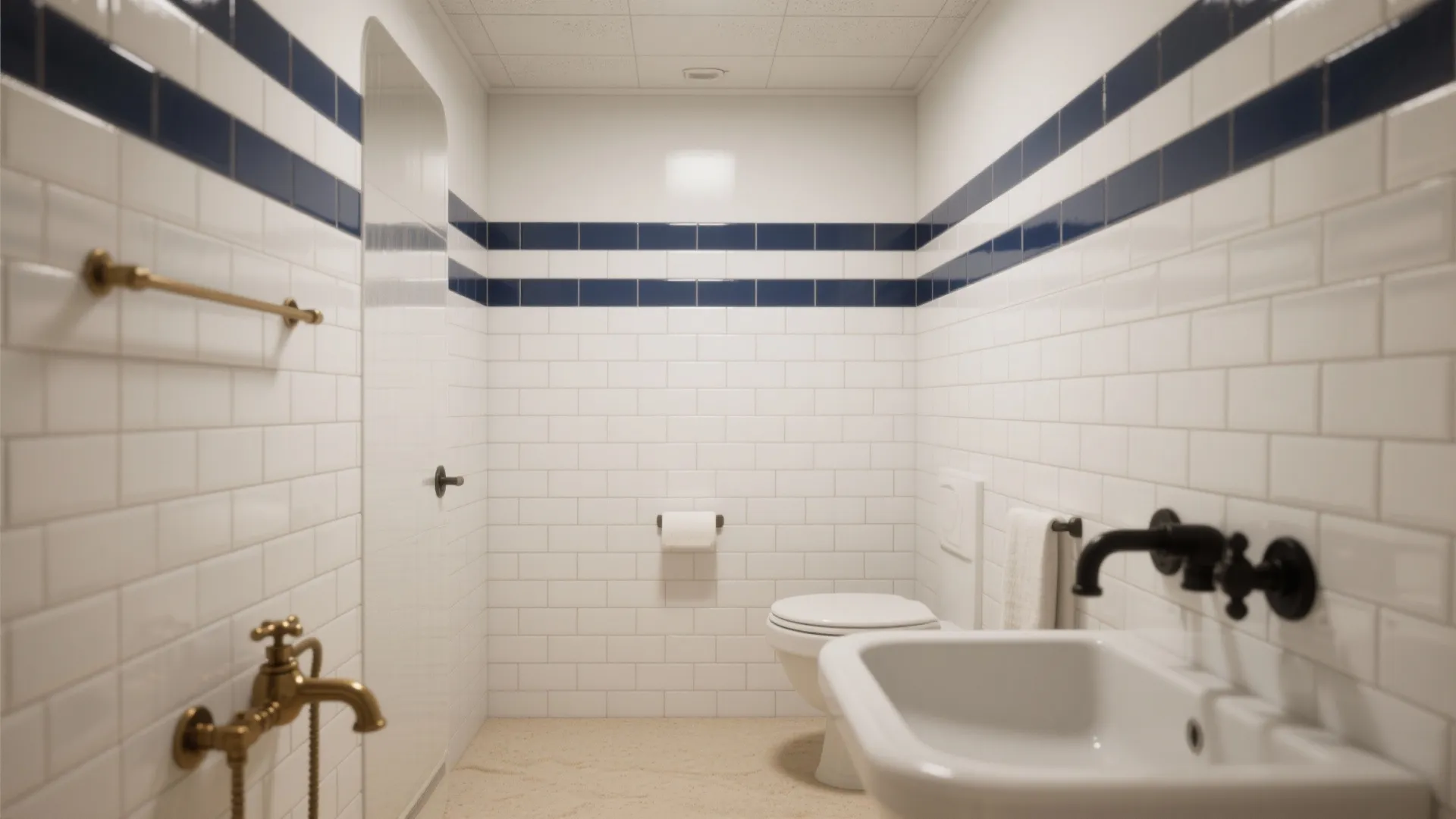 Classic Navy and White Stripes