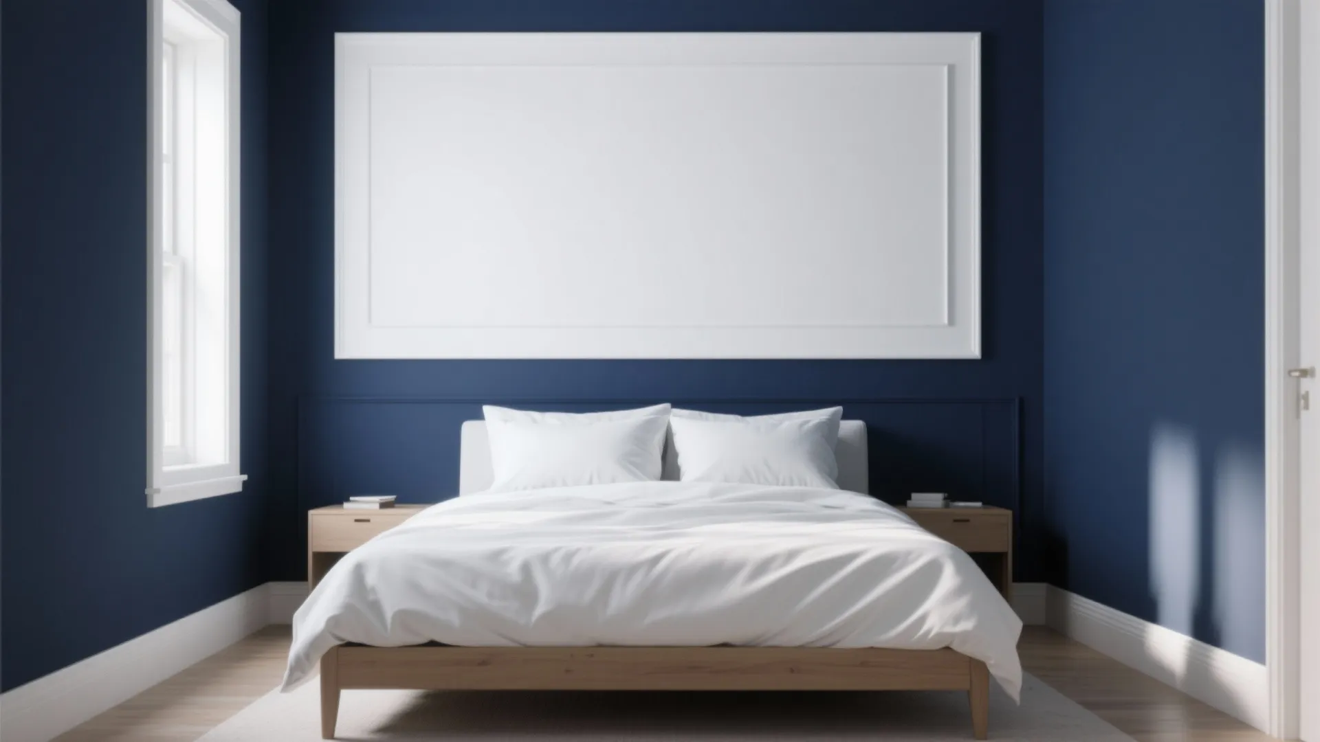 Navy + White Two-Tone Contrast