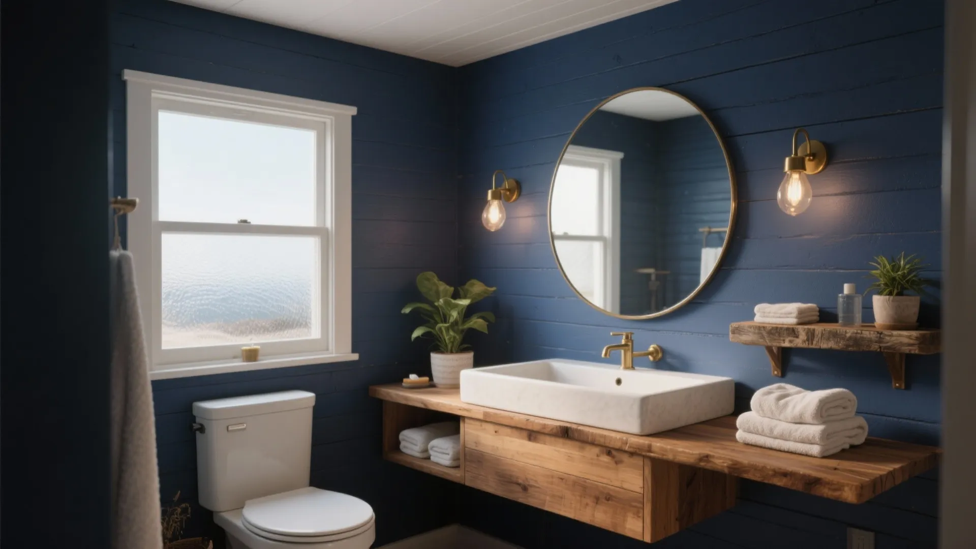 Blue & Brown Bathroom Ideas — 5 Inspo: Creative blue and brown bathroom decorating ideas for small spaces and big impact