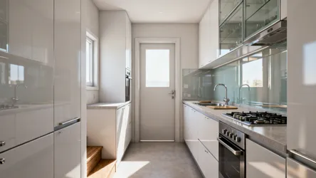 5 Smart Kitchen Design Ideas for Near-Door L-Shape Layouts