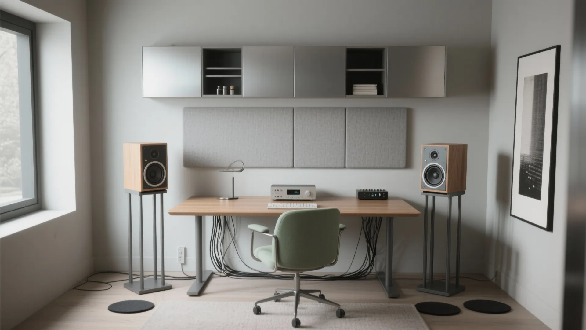 Nearfield Stereo with Compact Bookshelf Speakers