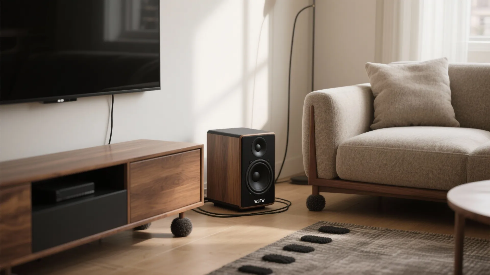 Nearfield placement that blends into your furniture