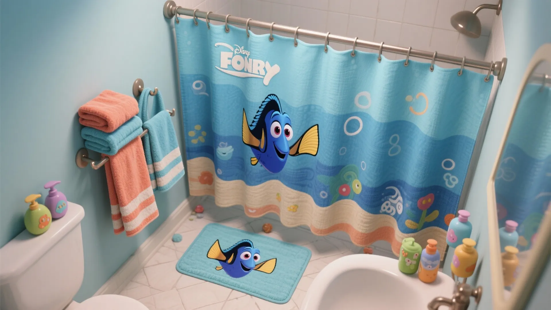 2. Character textiles and shower curtains
