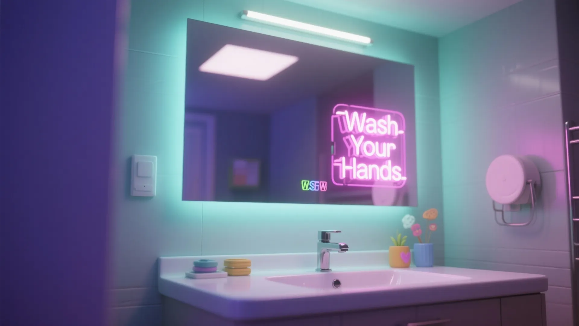 Tip 2: Neon Signs & Quirky Lighting