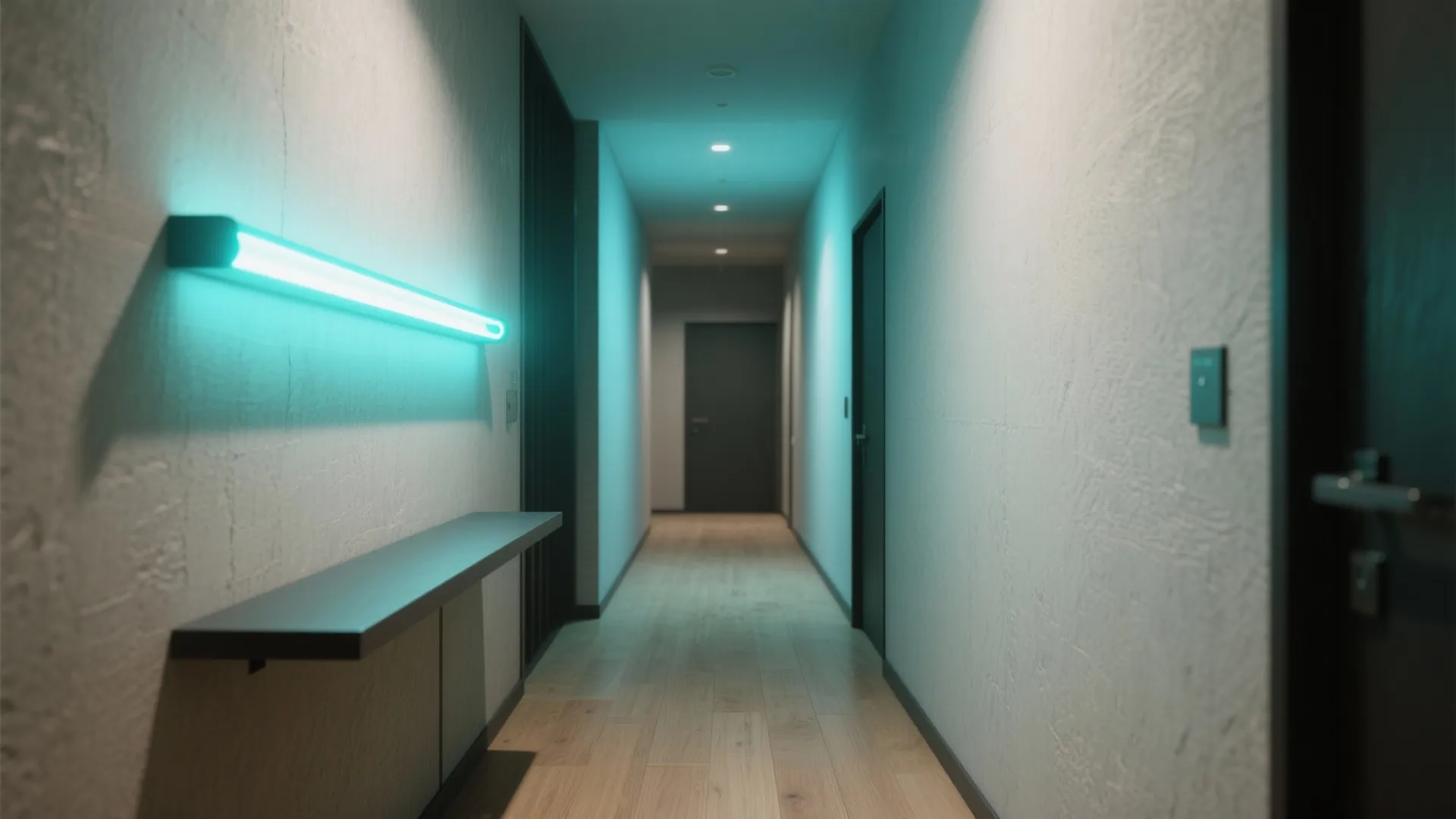 1. Above a Slim Console — Accent and Guide