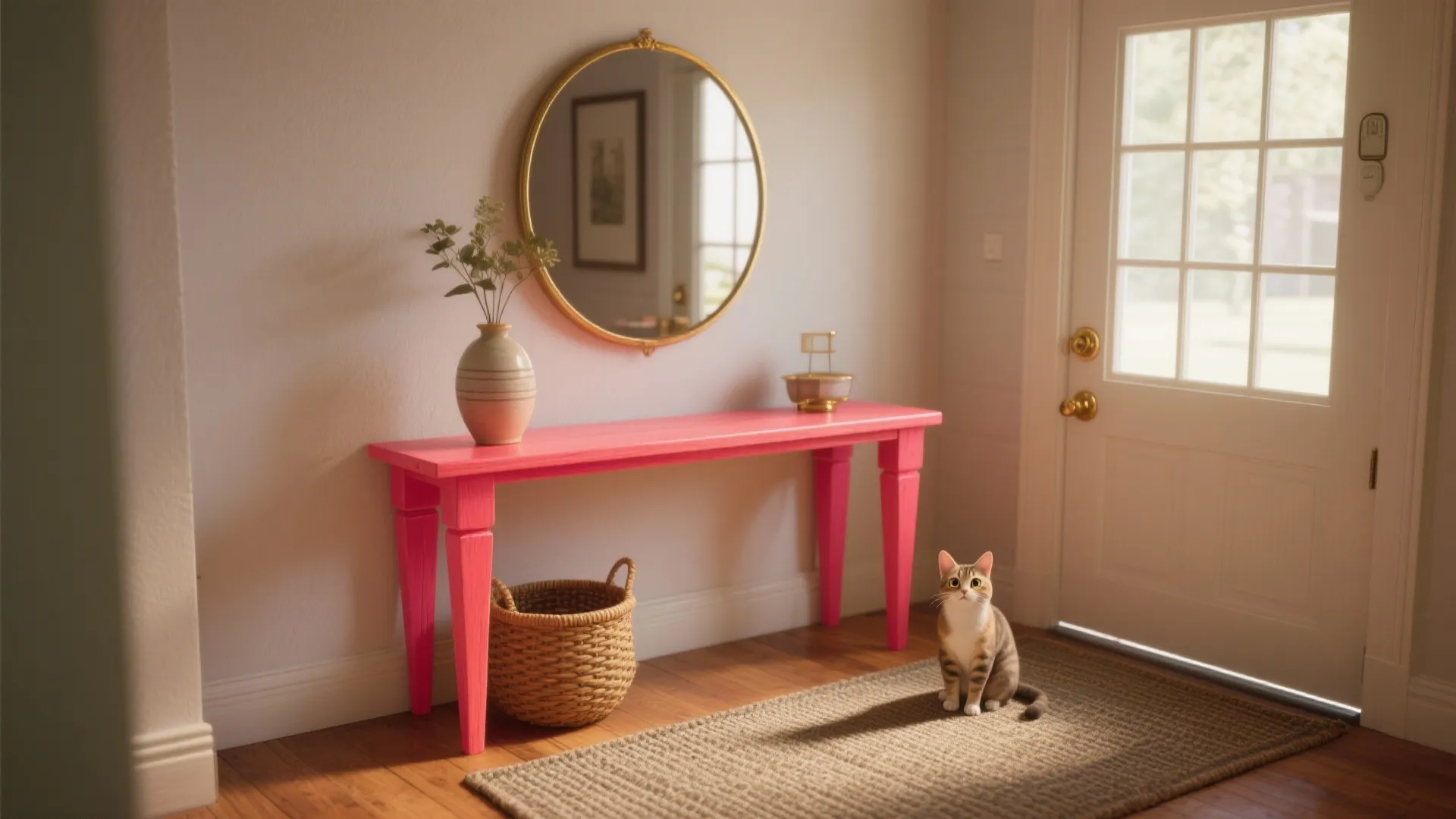 Entryway Console Paint: 5 Lively Color Ideas: Bright, budget-friendly paint ideas to transform your entryway console and make a small space feel big