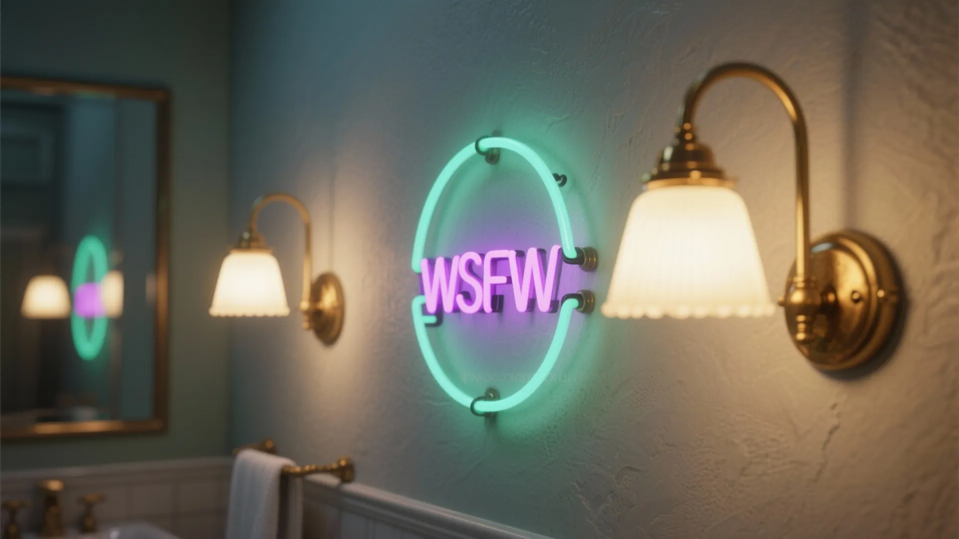 4. Playful Lighting and Neon Accents