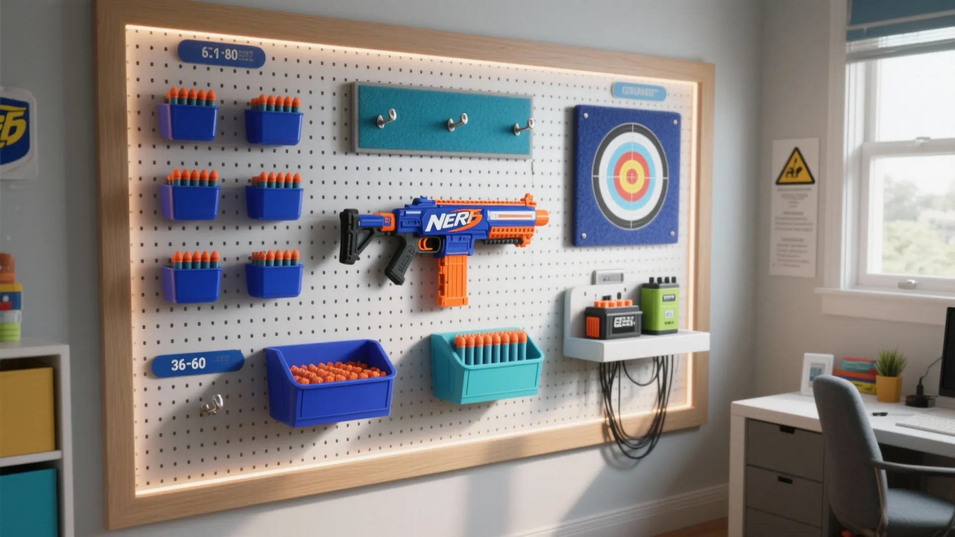 Nerf Gun Wall DIY: Organize Your Arsenal Like a Pro: Fast-Track Guide to Building a Space-Saving Nerf Gun Wall