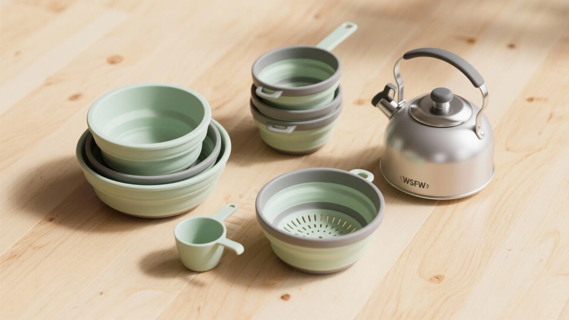 2. Collapsible or nested cookware sets