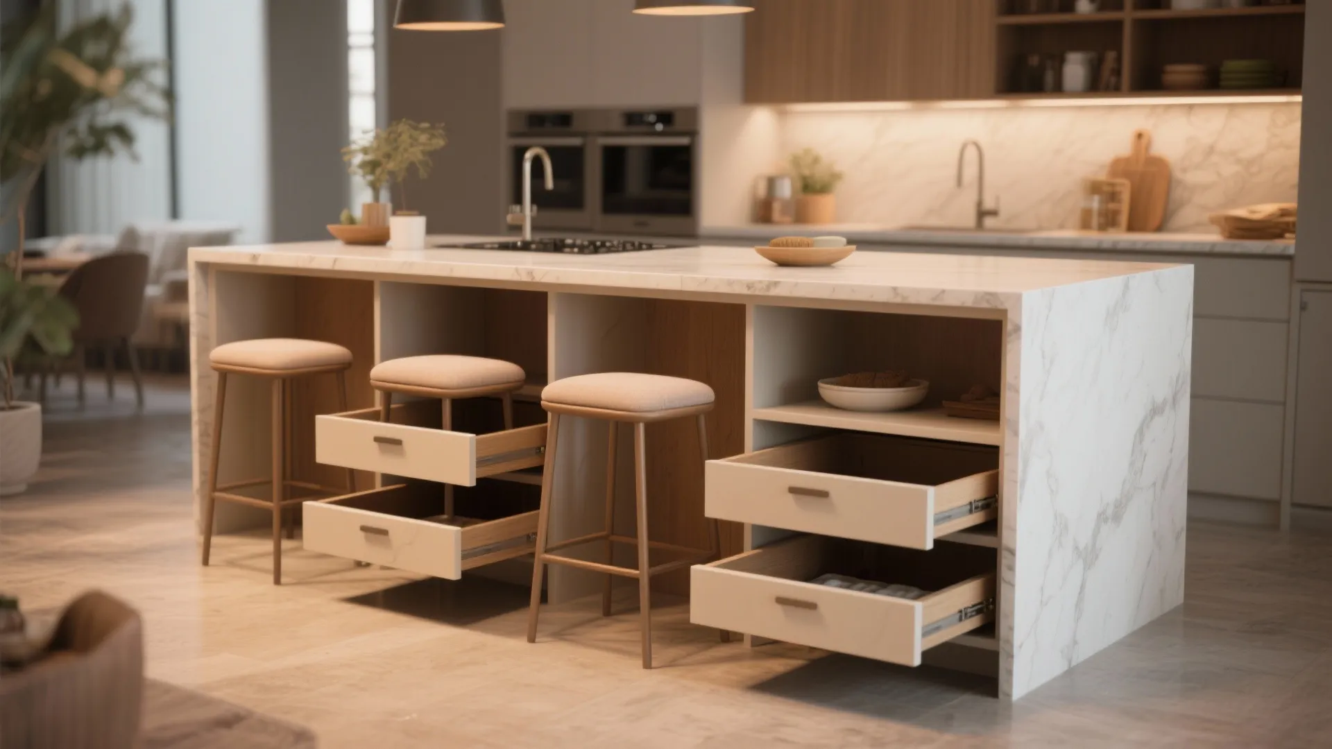 10. Nested Stools with Storage