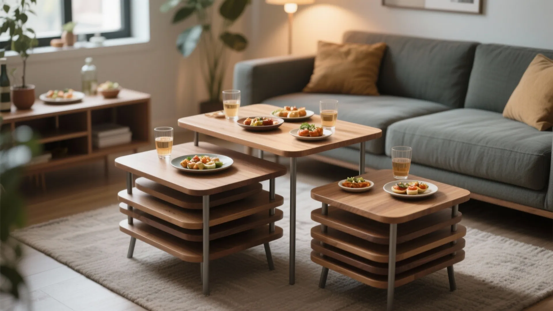 3. Nested tables and stackable surfaces