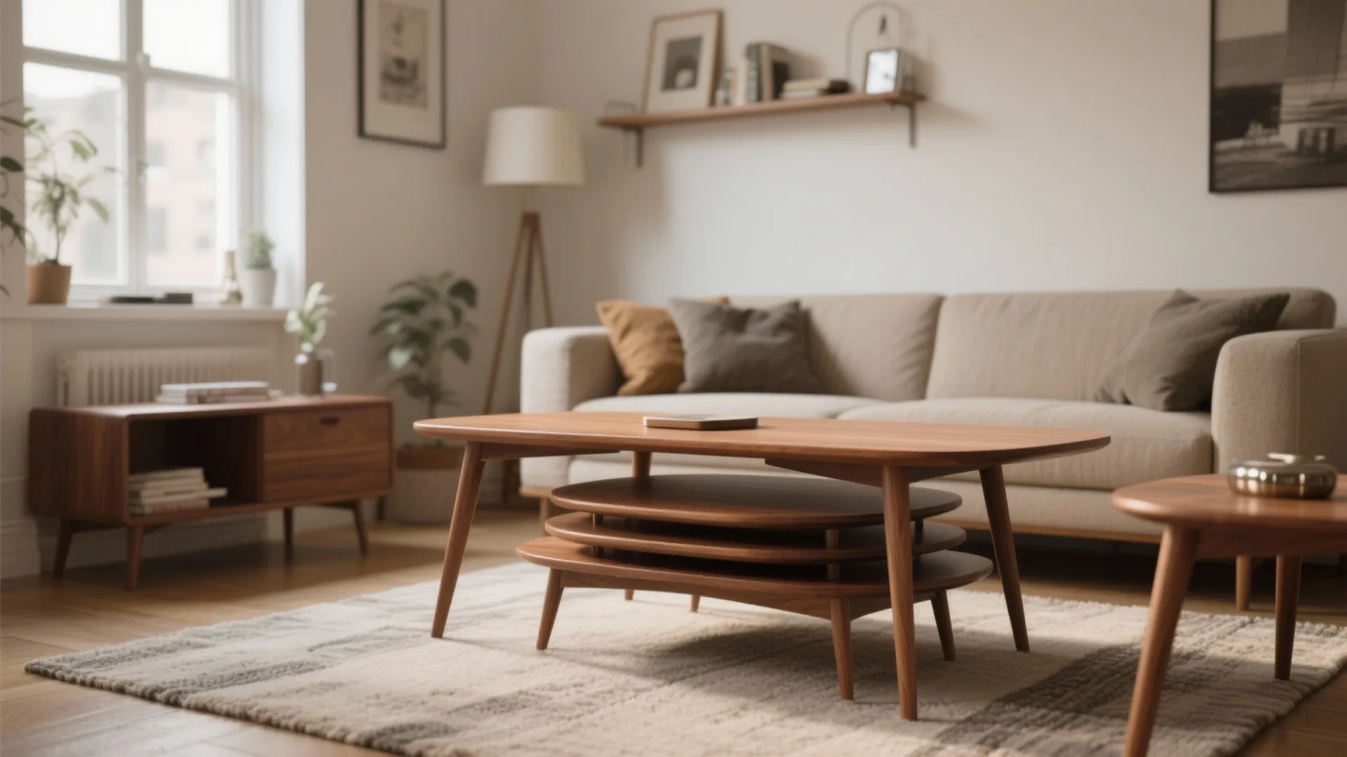 2. Nested Tables (Classic Mid-Century Twist)