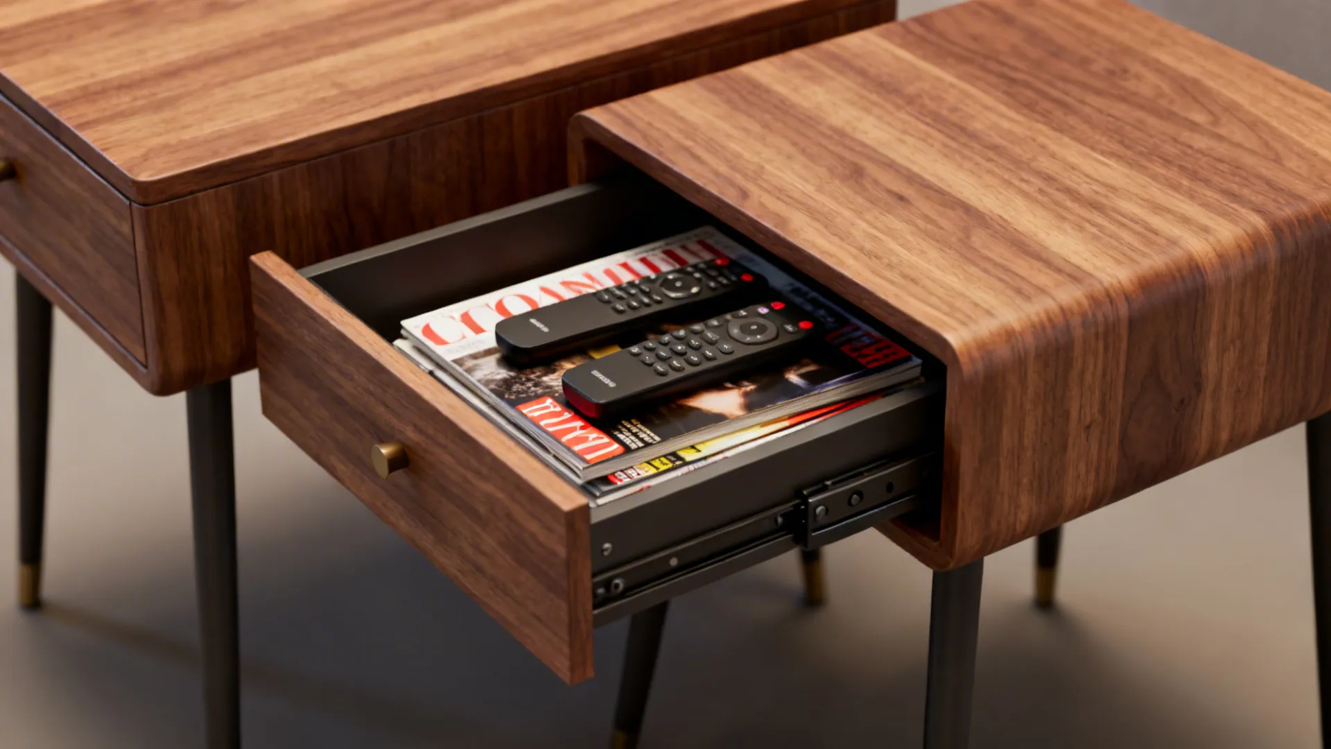 3. Nested Side Tables with Storage