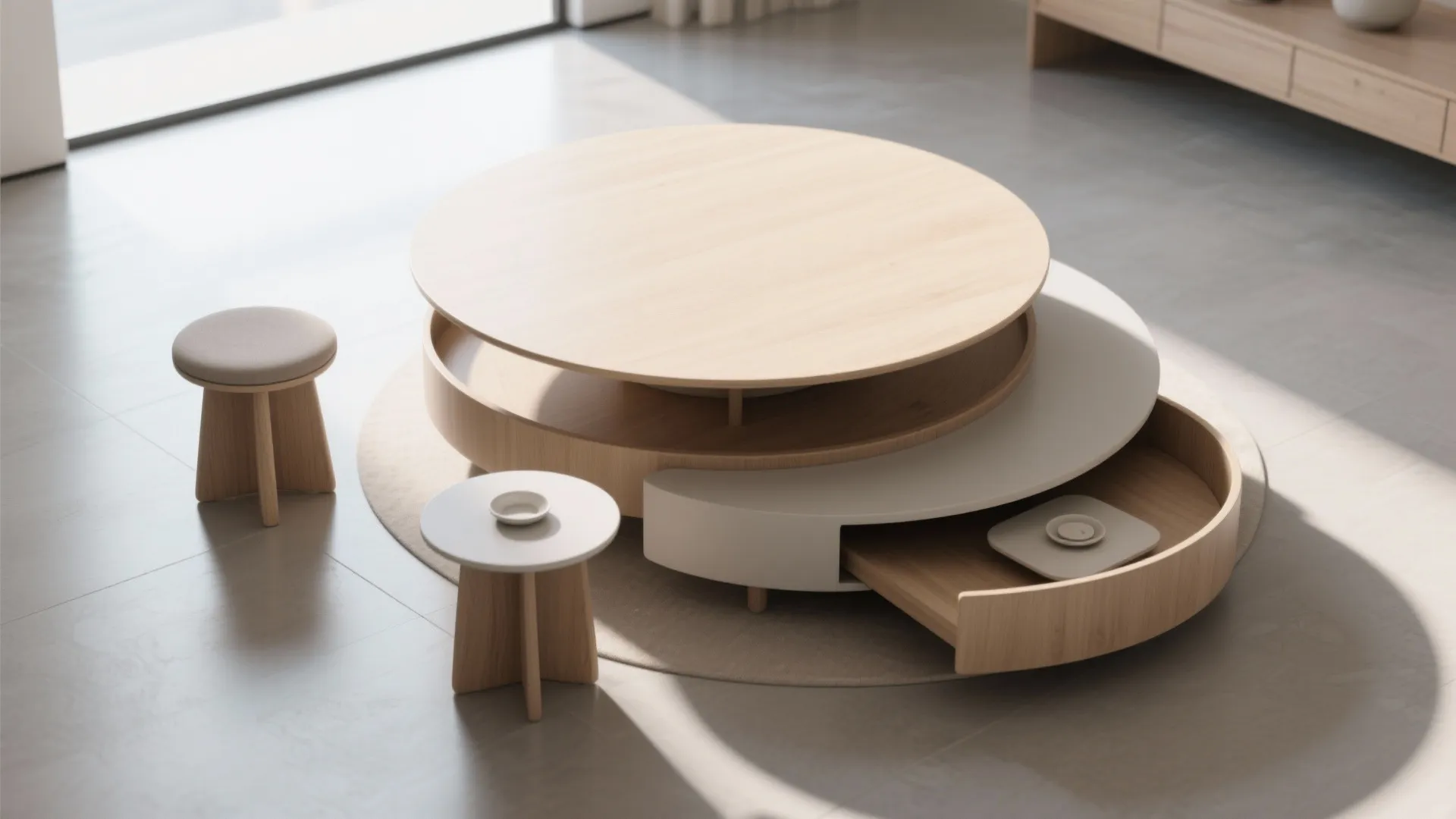 3. Nested Round Tables for Flexible Seating