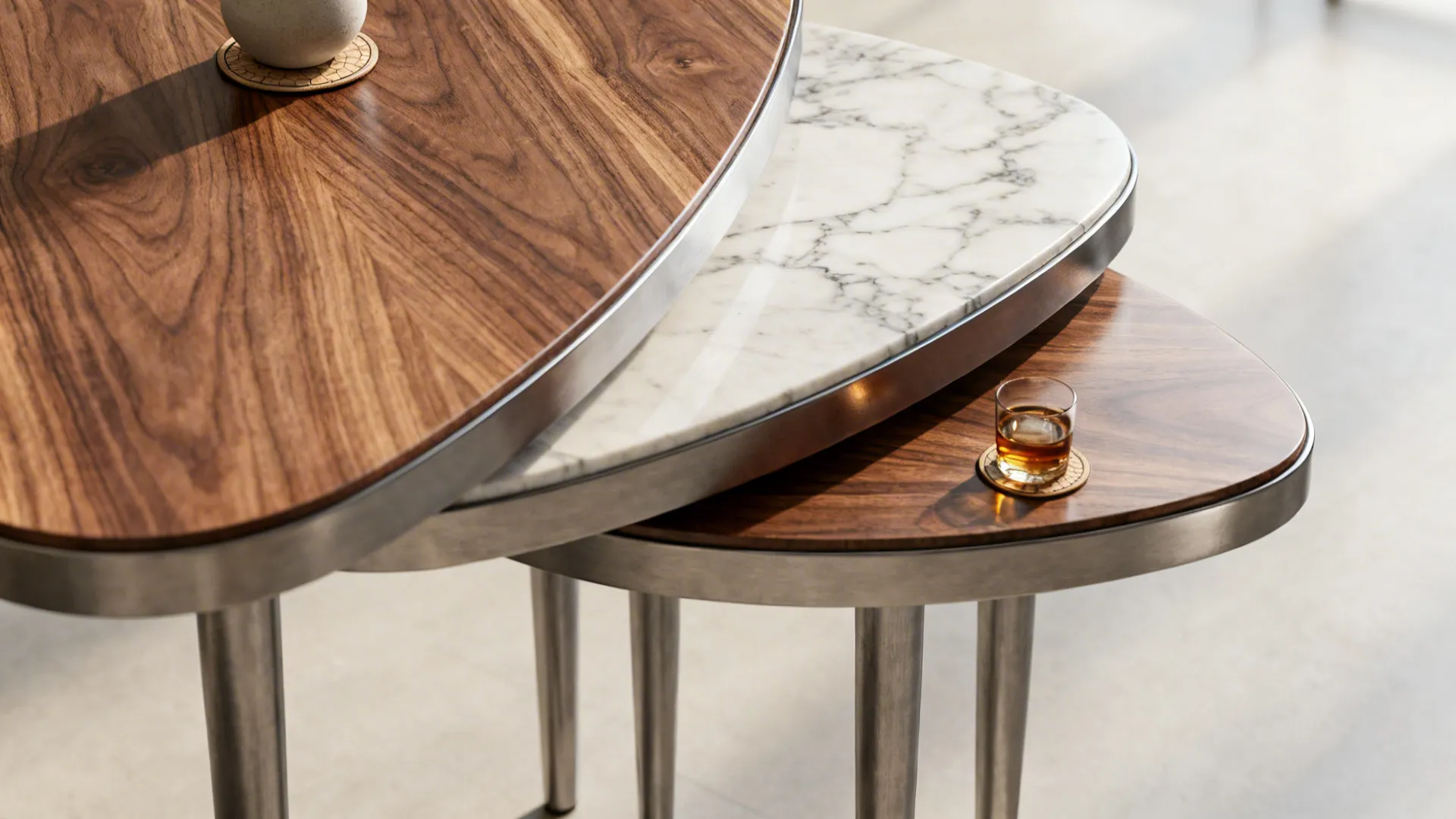 1. The Nested Trio — save floor space and add layers