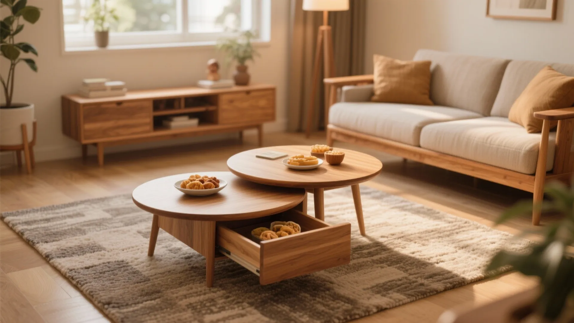 Nested Wooden Set with Storage