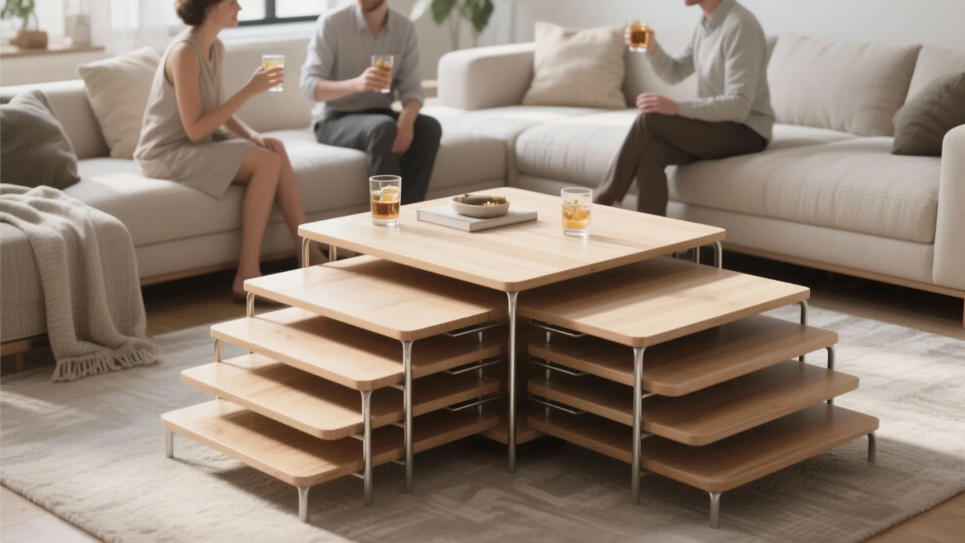 2. Nested tables: flexibility that adapts to guests