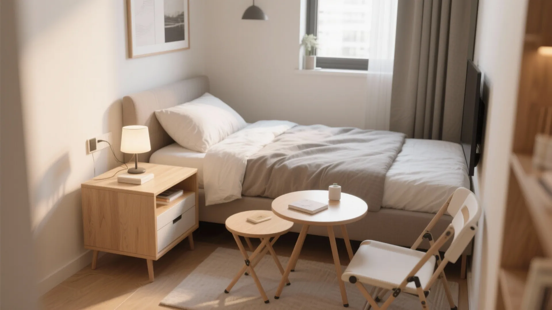 9. Foldable or Nesting Furniture