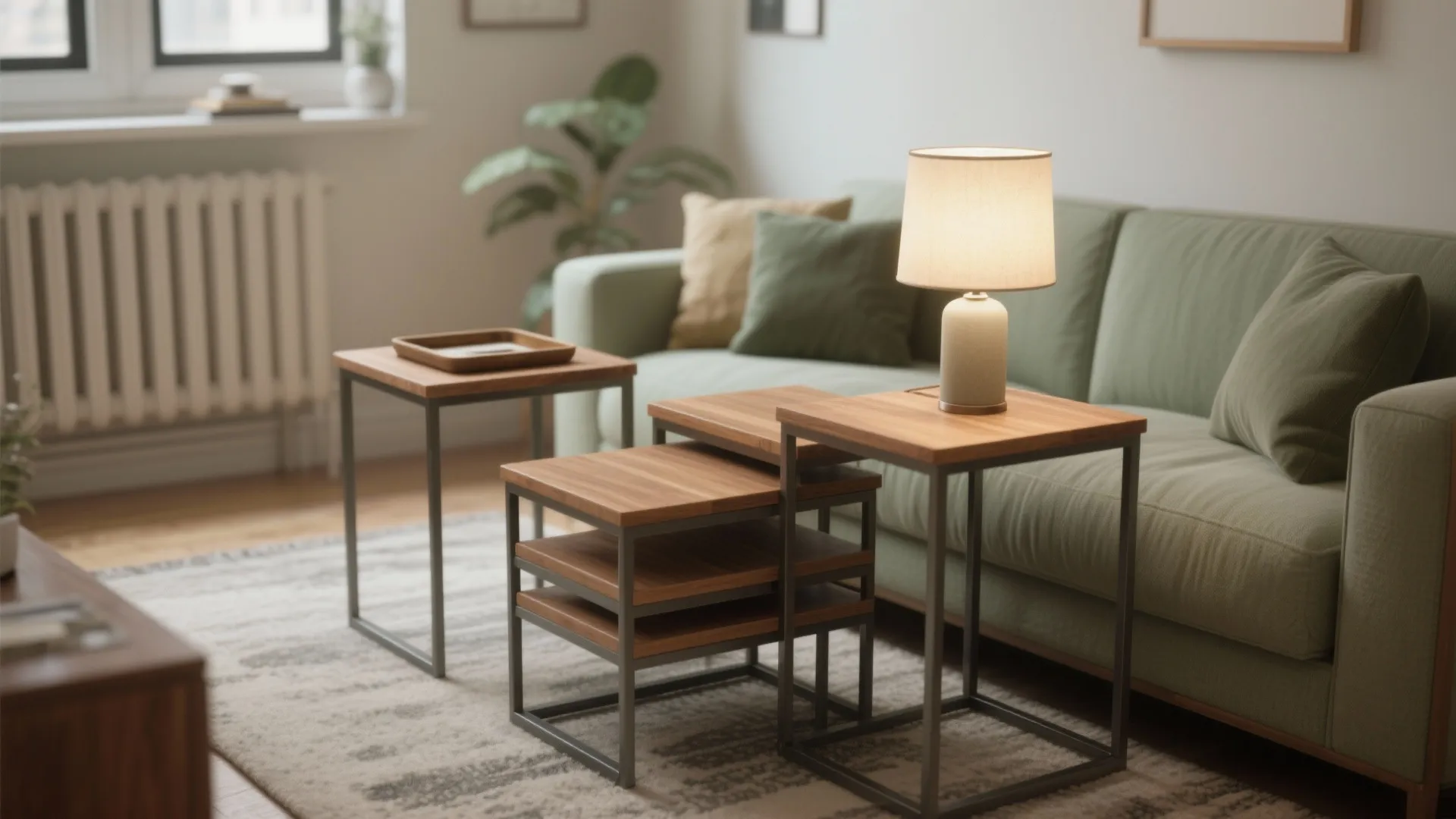 [Section: 2. Nesting Lamp Table Pair]