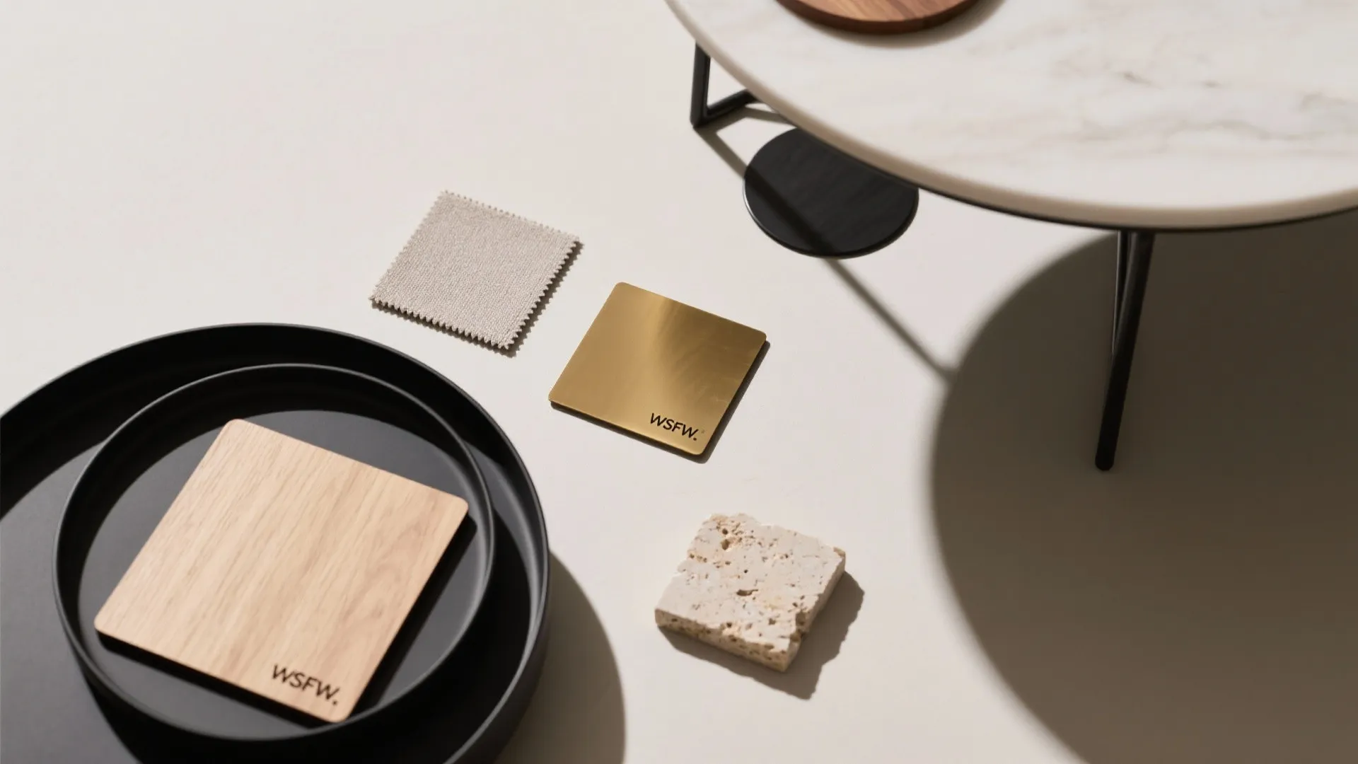 3) Nesting drink tables for flexible seating pods