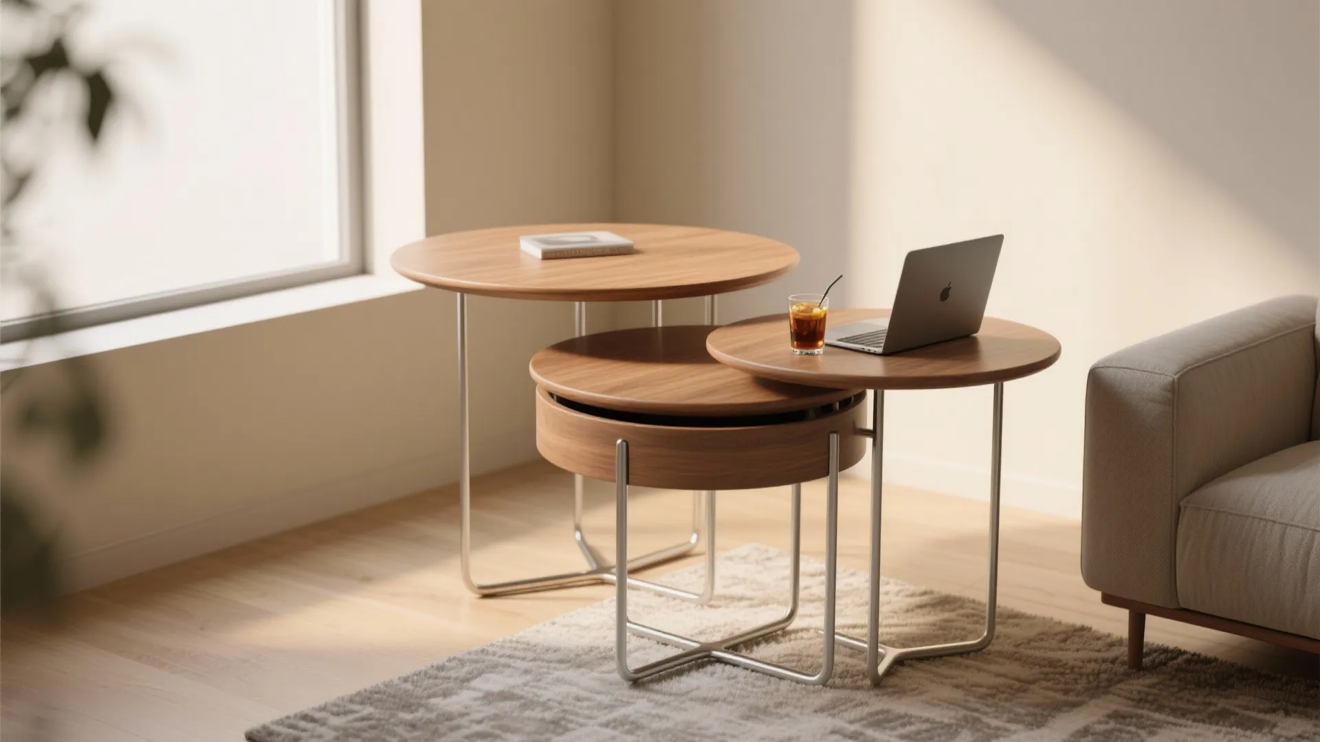 1. Nesting rounds for flexible surfaces