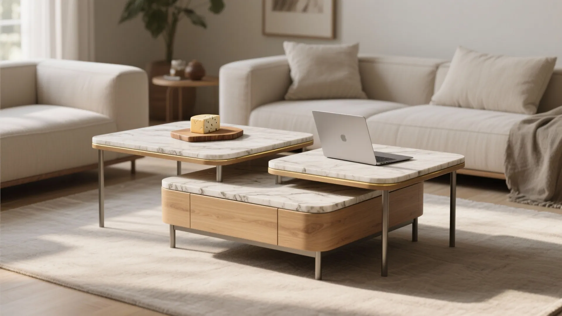 Nesting or Modular Tables for Flex Living