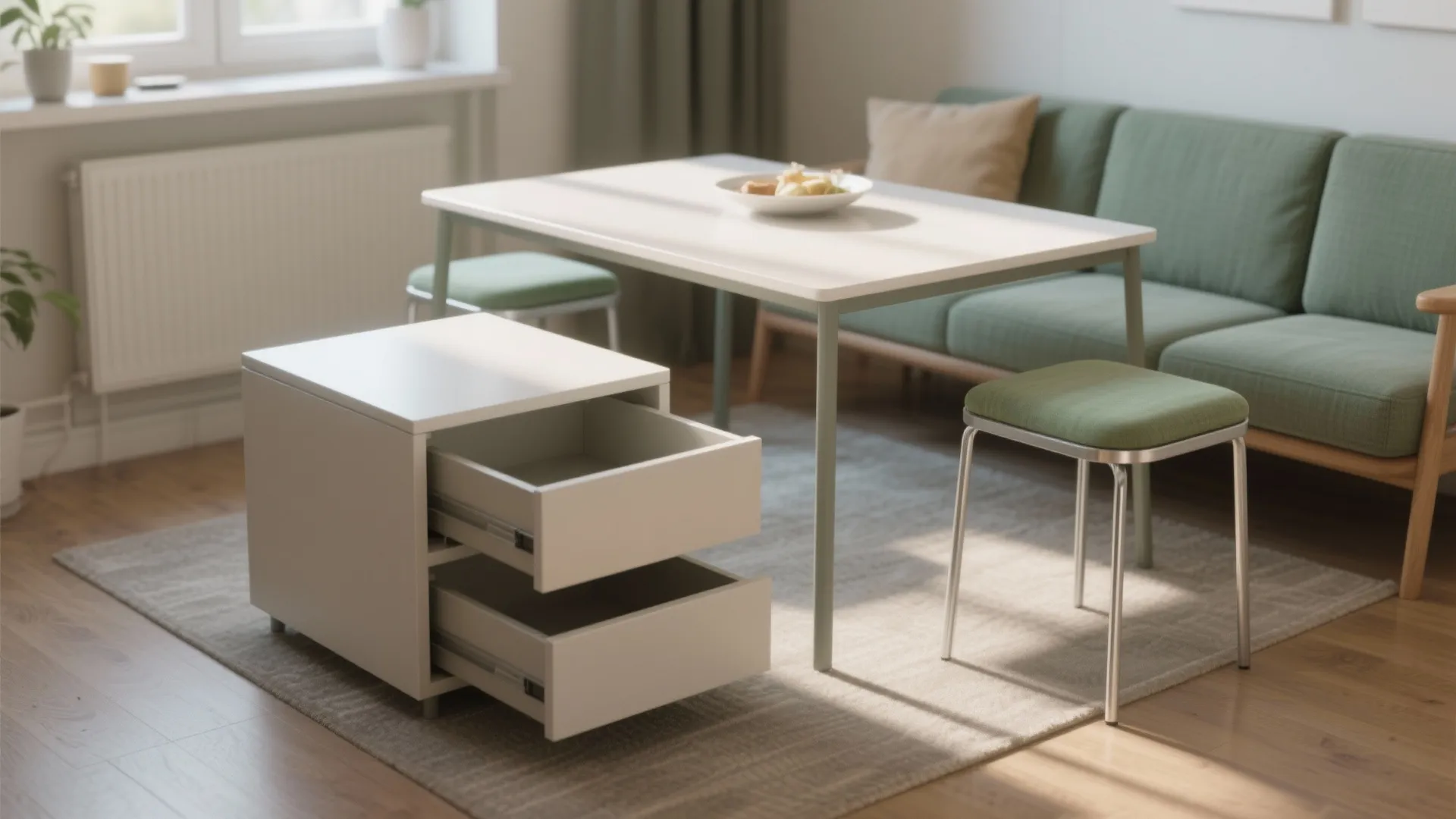 2. Nesting tables that double as stools