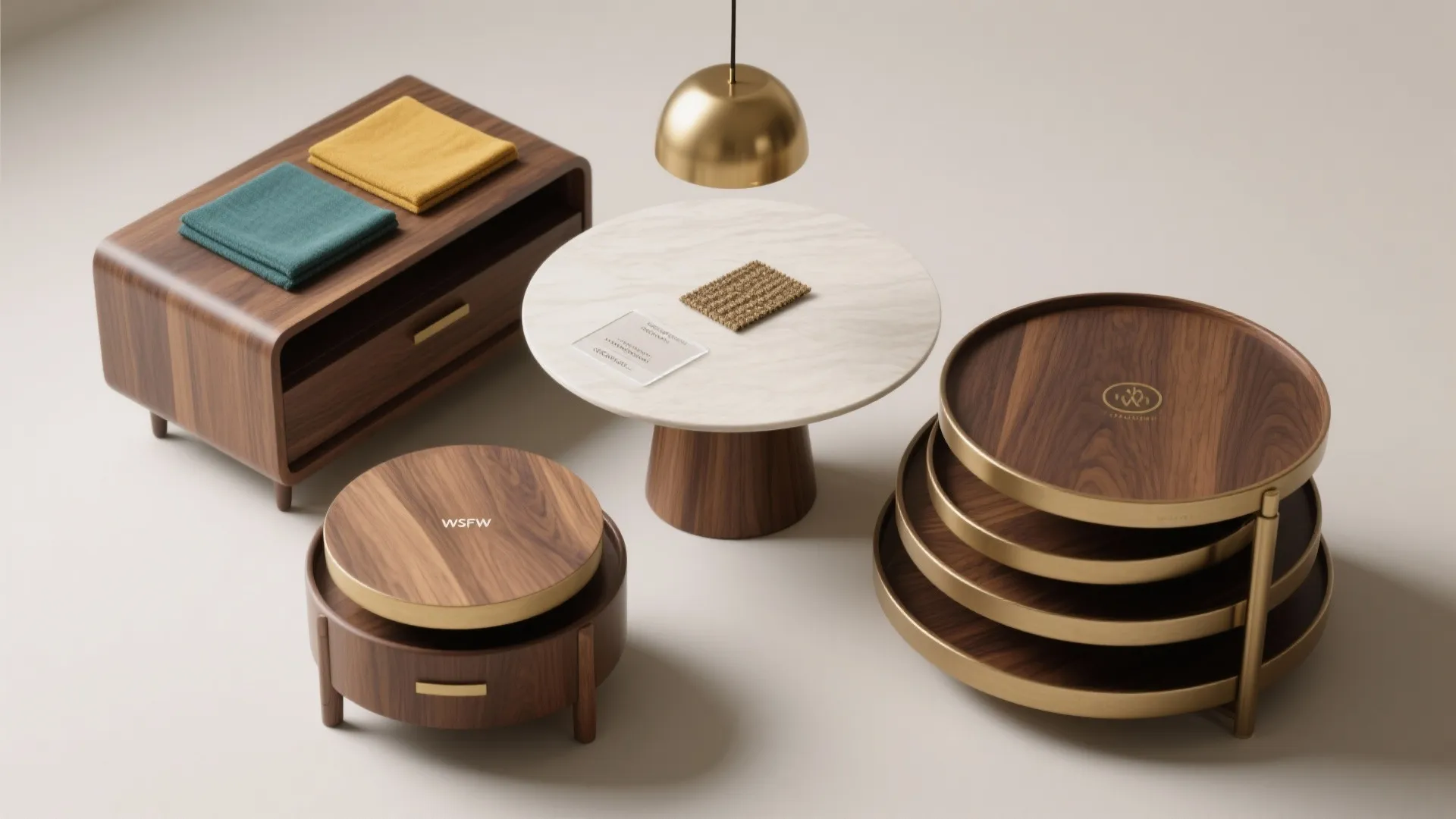 5. Nested Side Tables & Light-Weight Pedestals for Flexibility