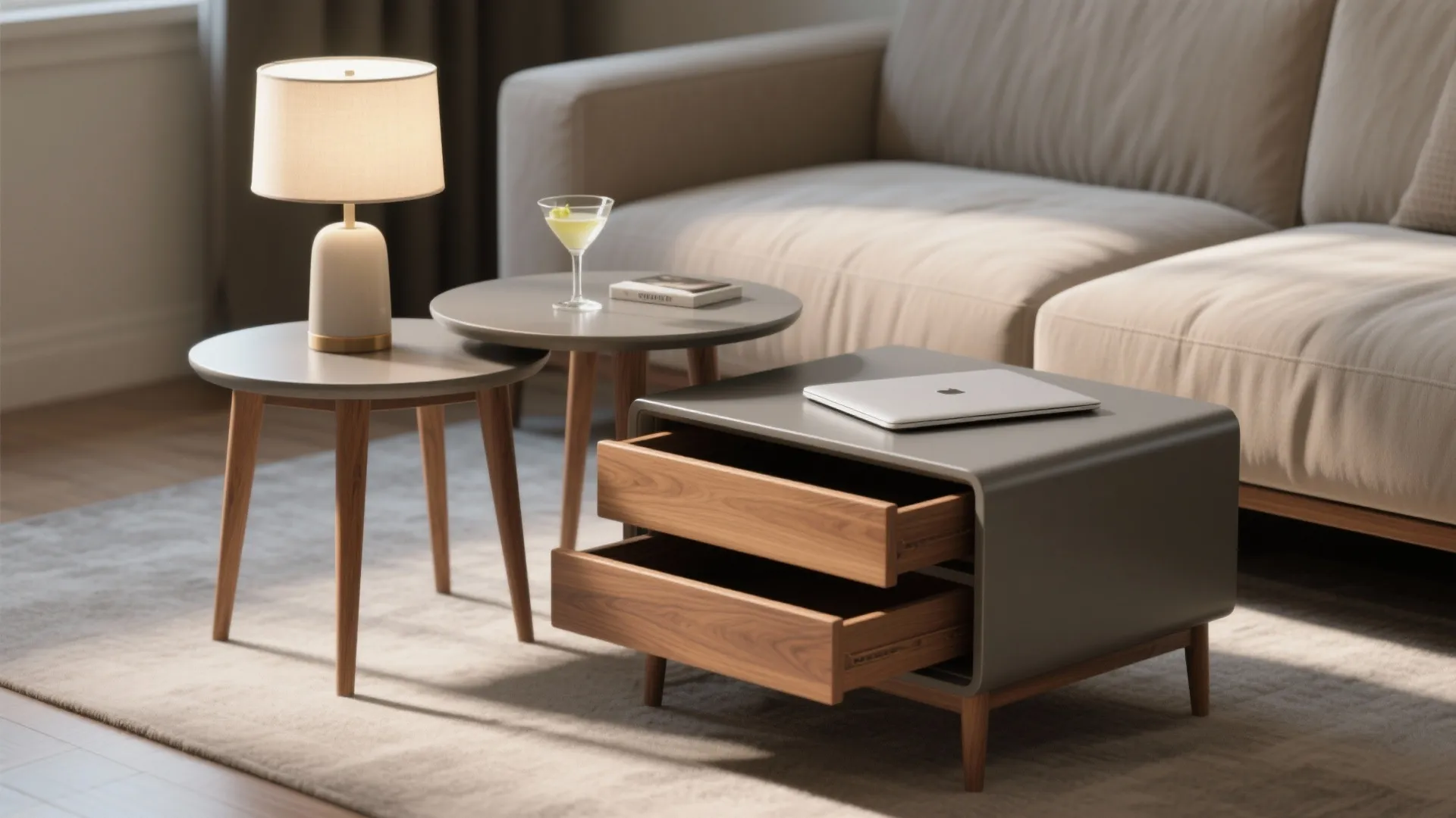 Nesting tables: stack, spread, and disappear