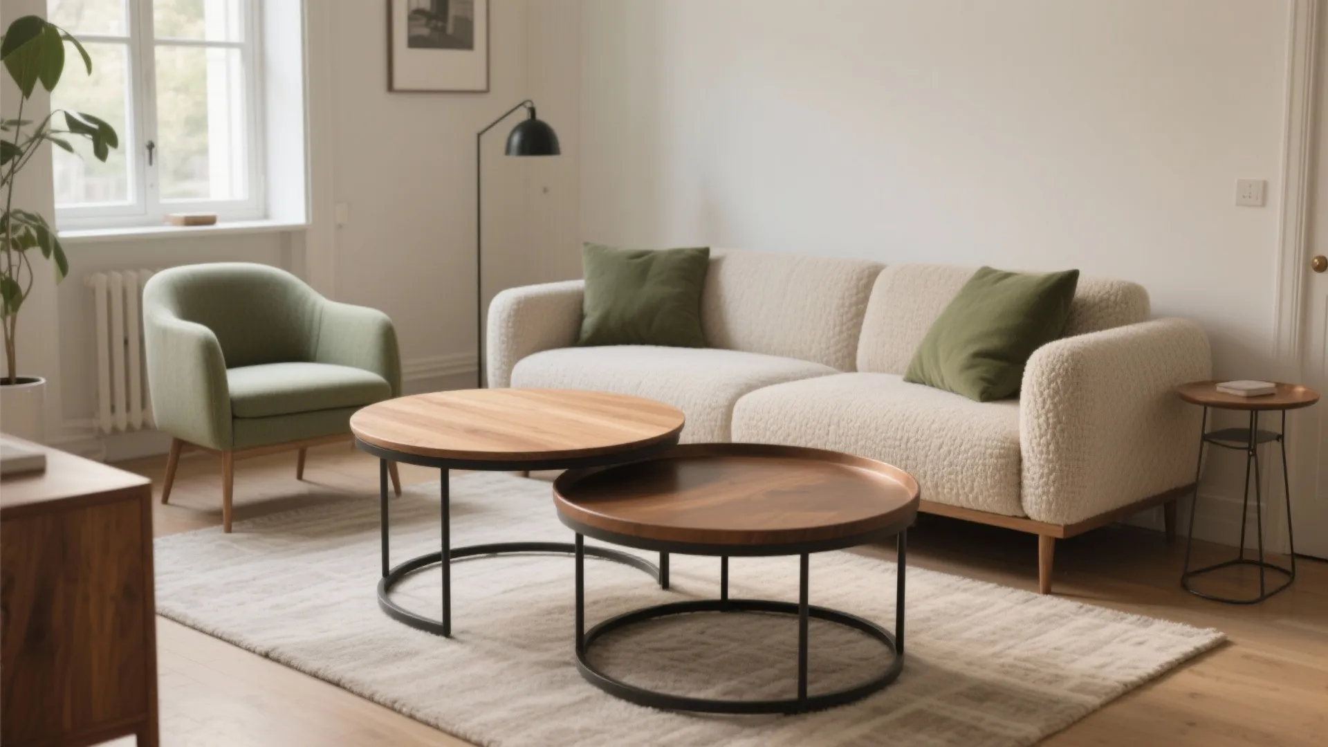 Small Round Nesting Coffee Table: Space-Saving Elegance for Any Home