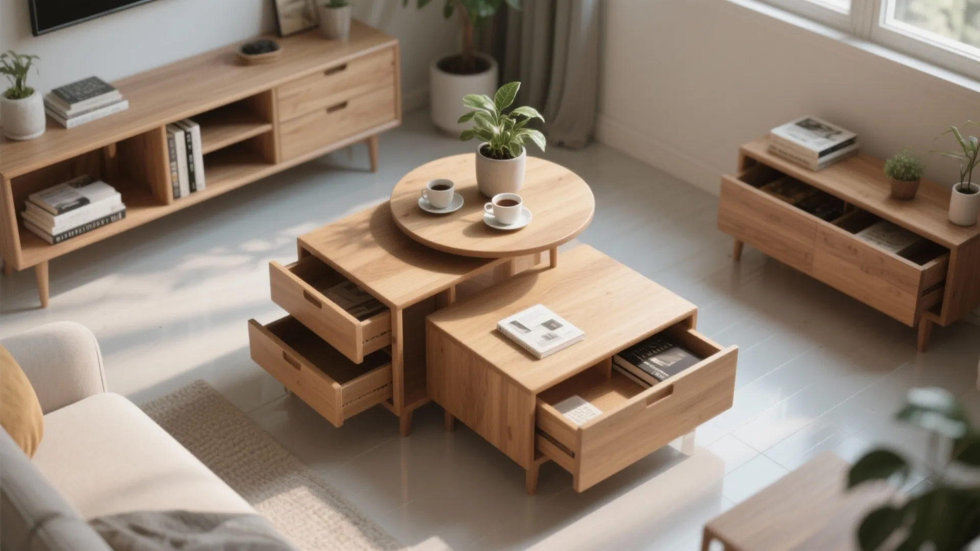 1. Nesting tables for flexible layouts