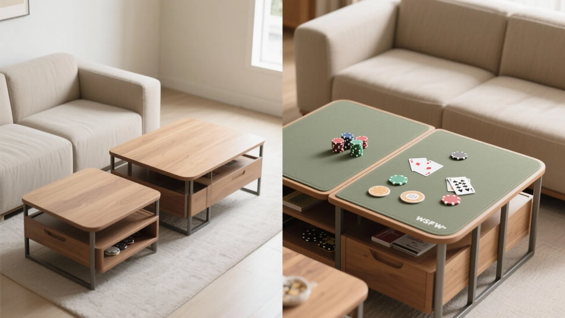 Nesting Tables as a Modular Game Surface