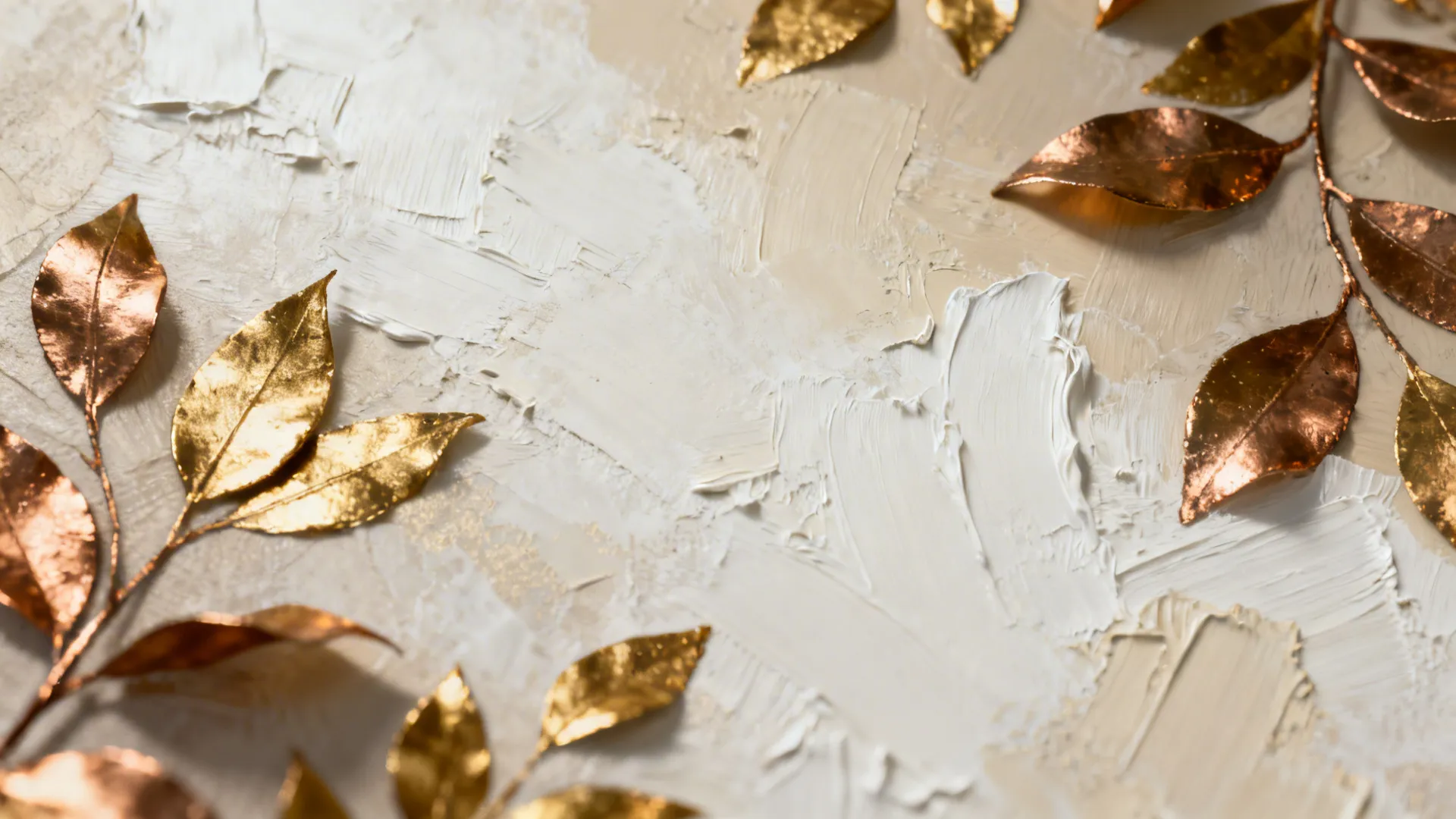 4. Neutral Abstracts with Metallic Accents