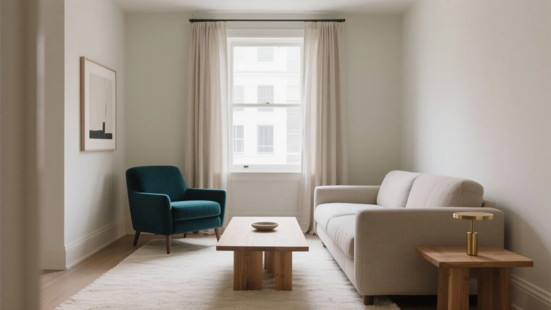 1) Calm Neutrals + One Confident Accent