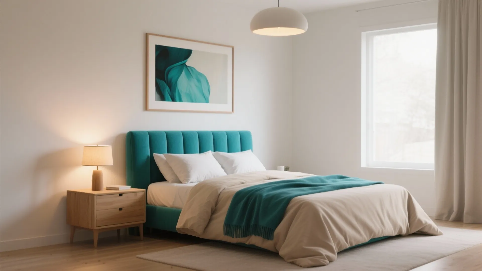 Idea 1: Soft Neutrals + One Bold Accent (that can evolve)