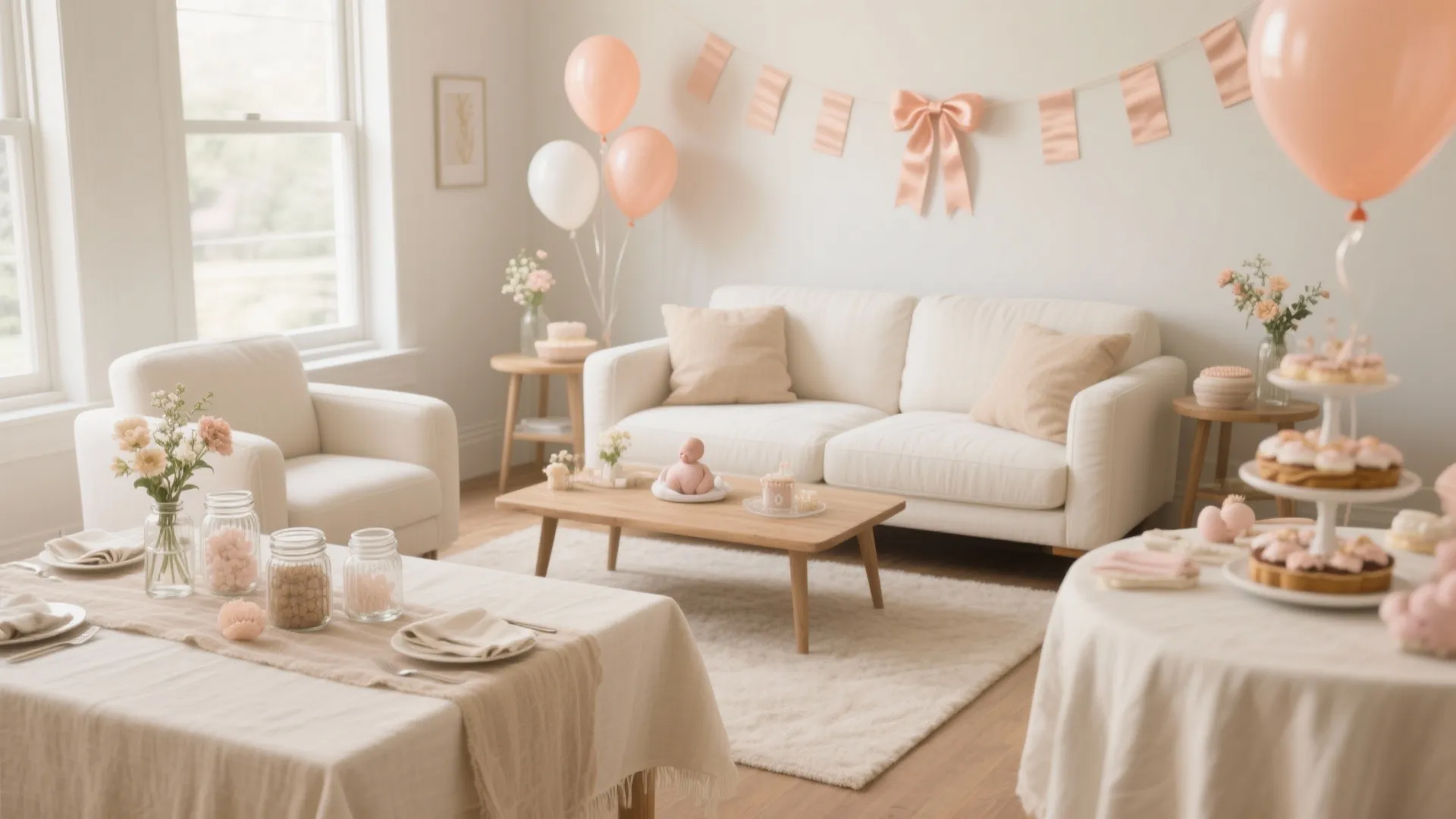 Soft Neutrals + One Accent Color