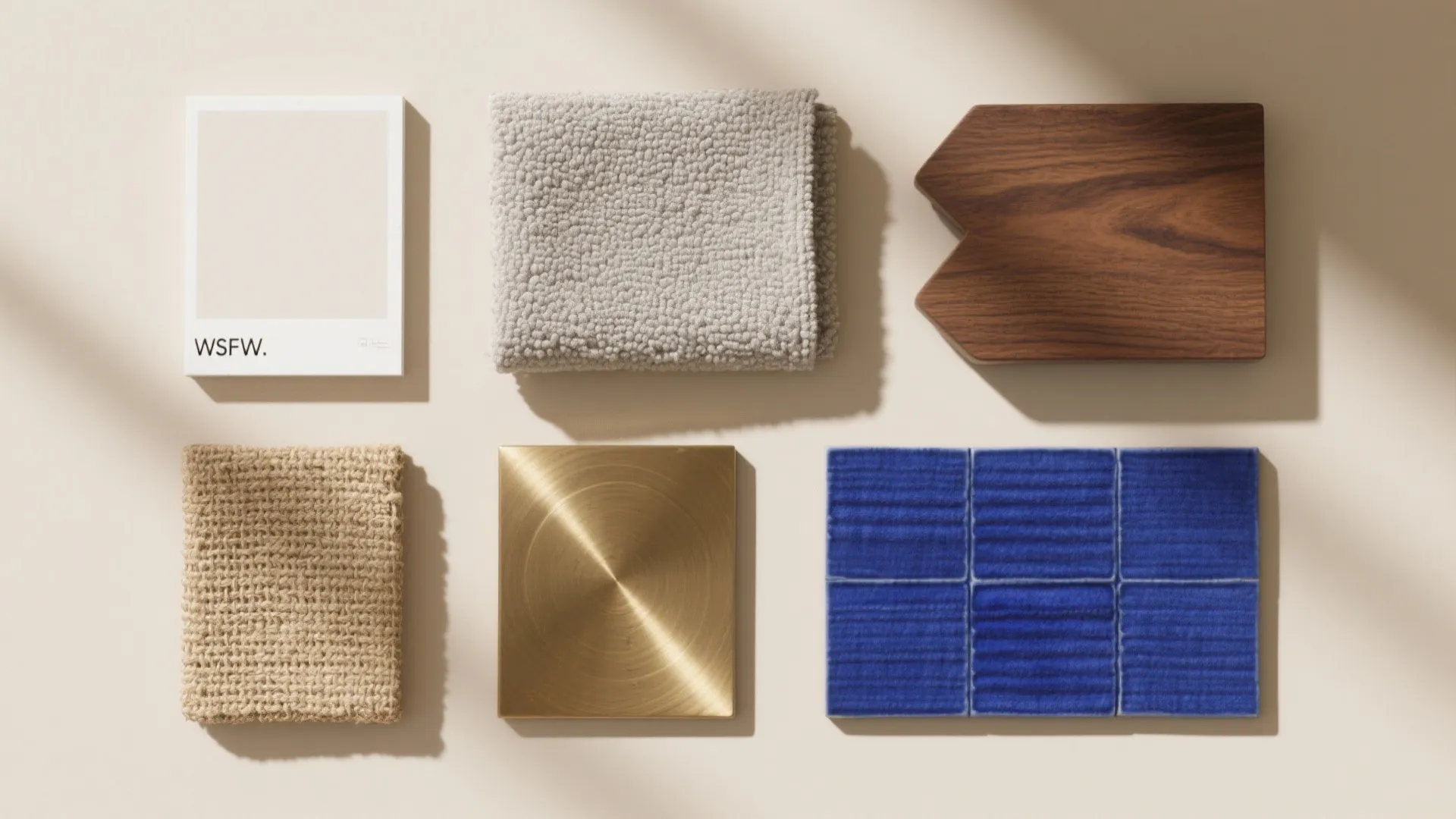 Neutral palette with one confident accent