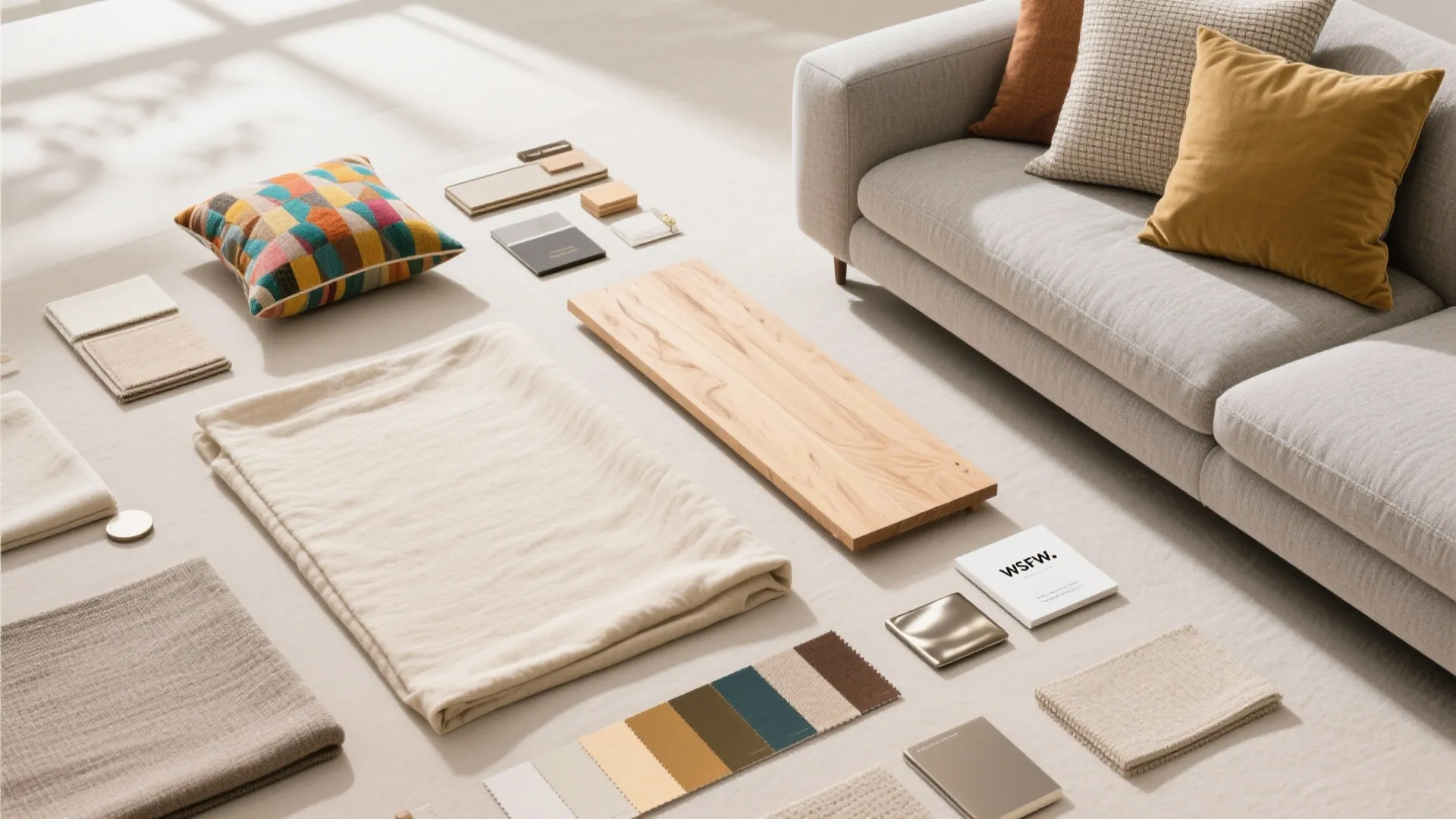 7. Neutral Palette with Accent Colors