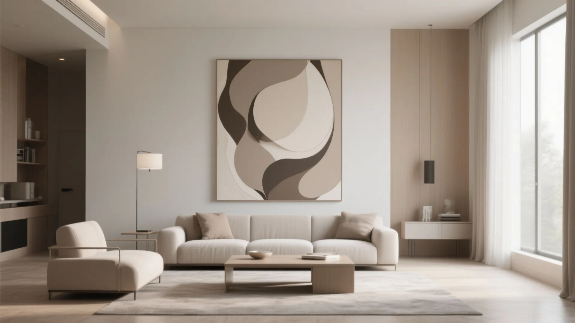8. Oversized Neutral Artwork