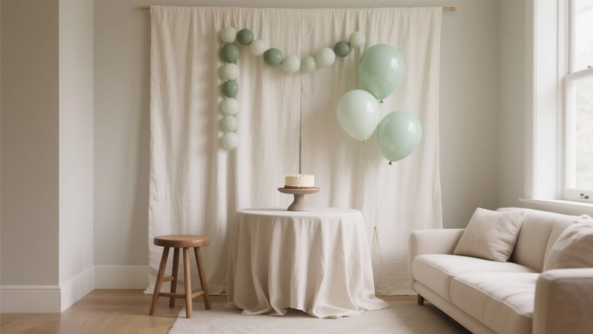 Soft Neutral Backdrop + One Statement Moment