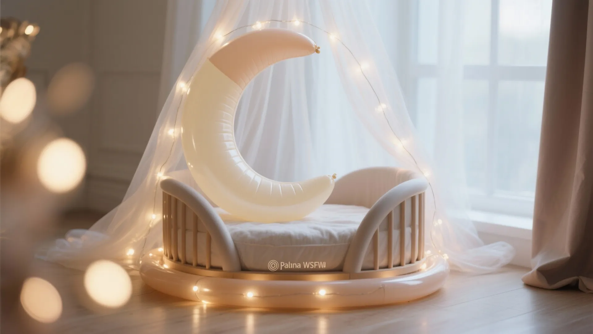 Neutral Balloons & Soft Lighting Halo