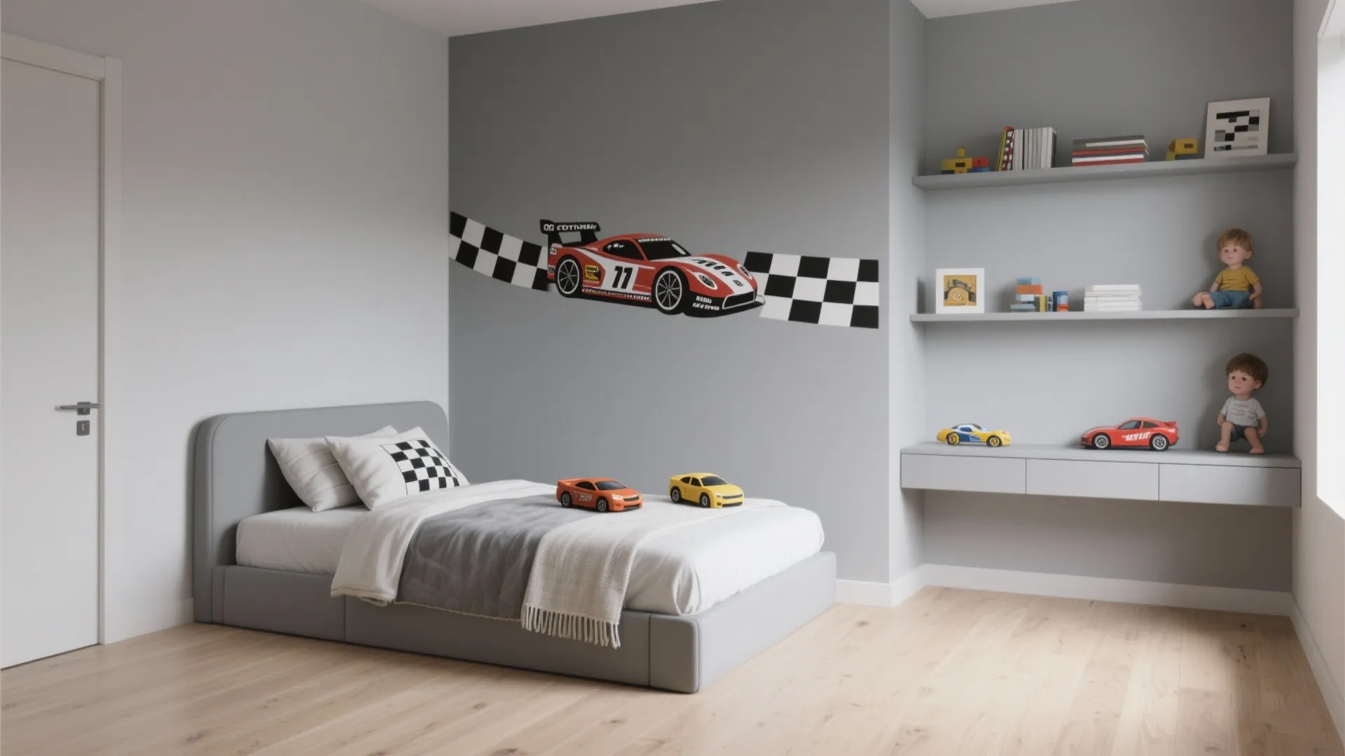 1. Start with a Neutral Base and Add Cars as Accents