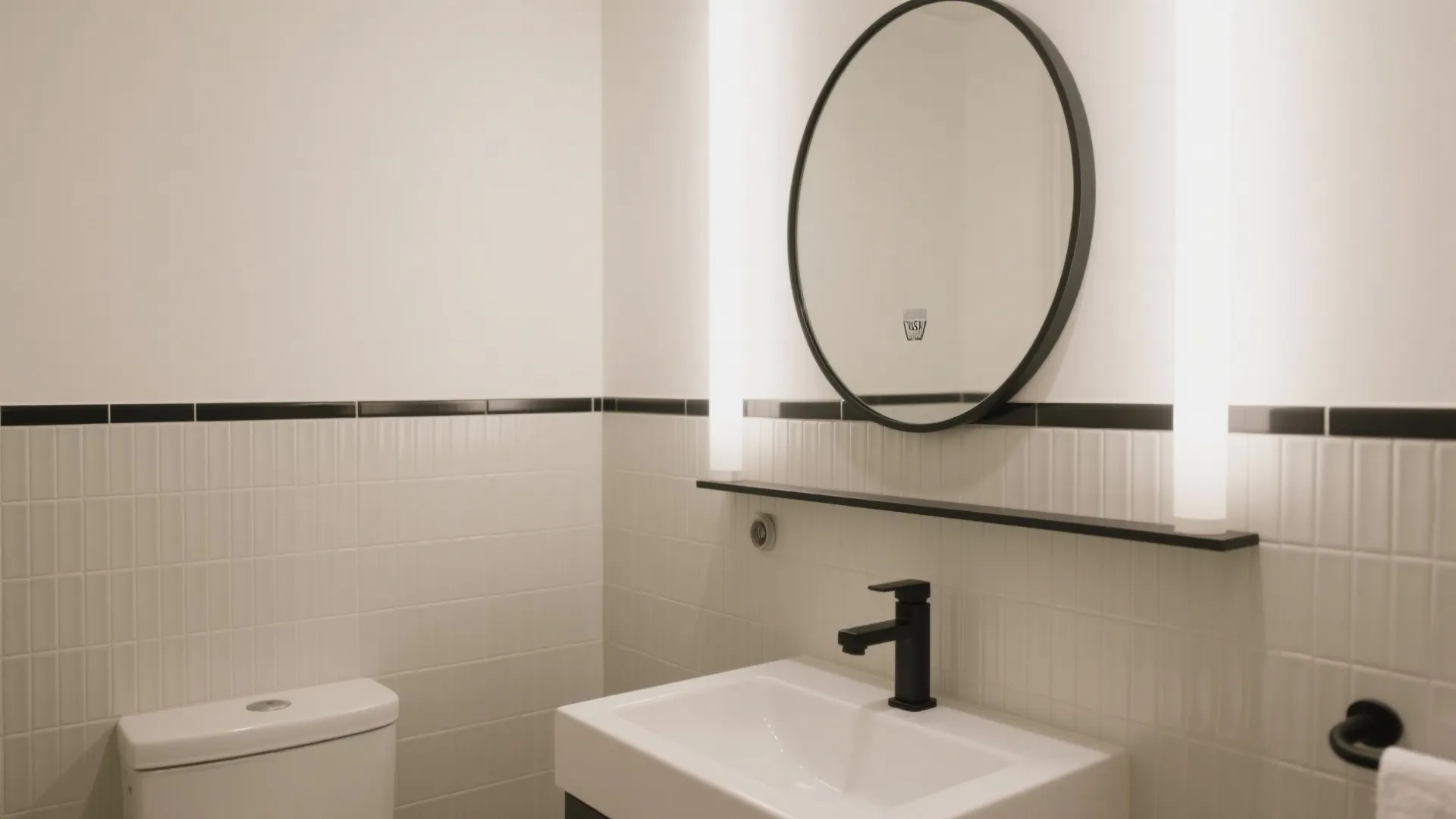 Minimalist Neutrals with Peel and Stick Tiles