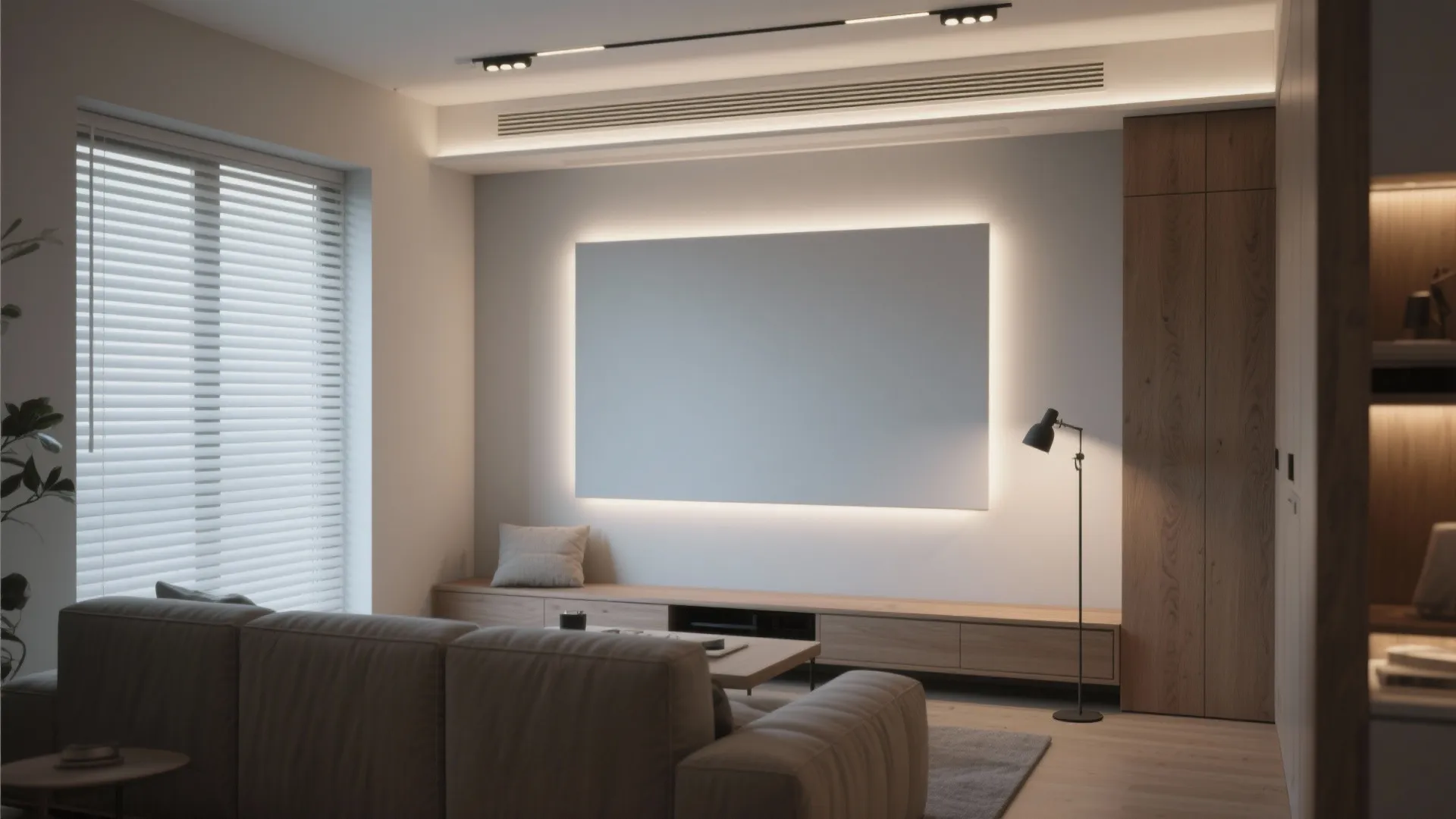 3. Pair a neutral base with controllable lighting