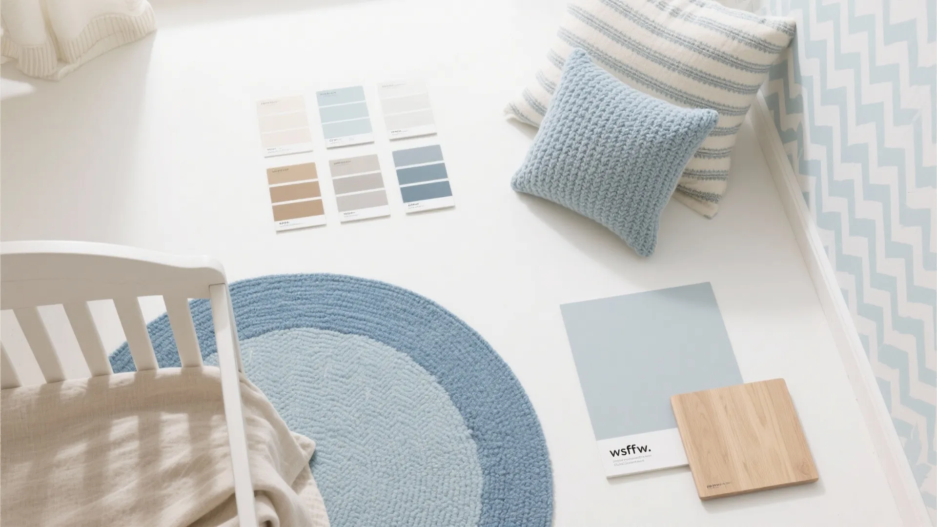 Soft Neutrals With Blue Accents