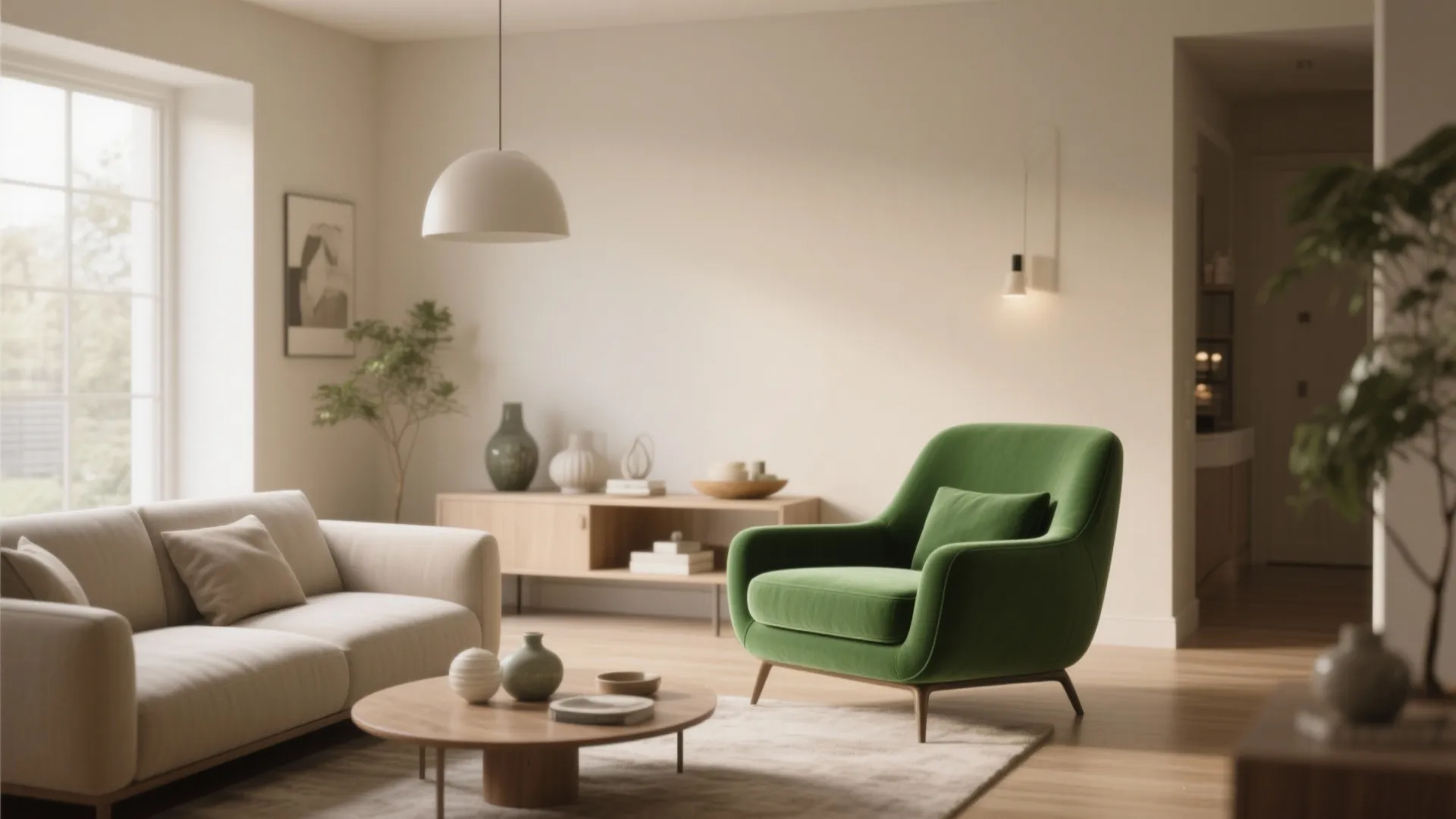 Neutral base with bold accents