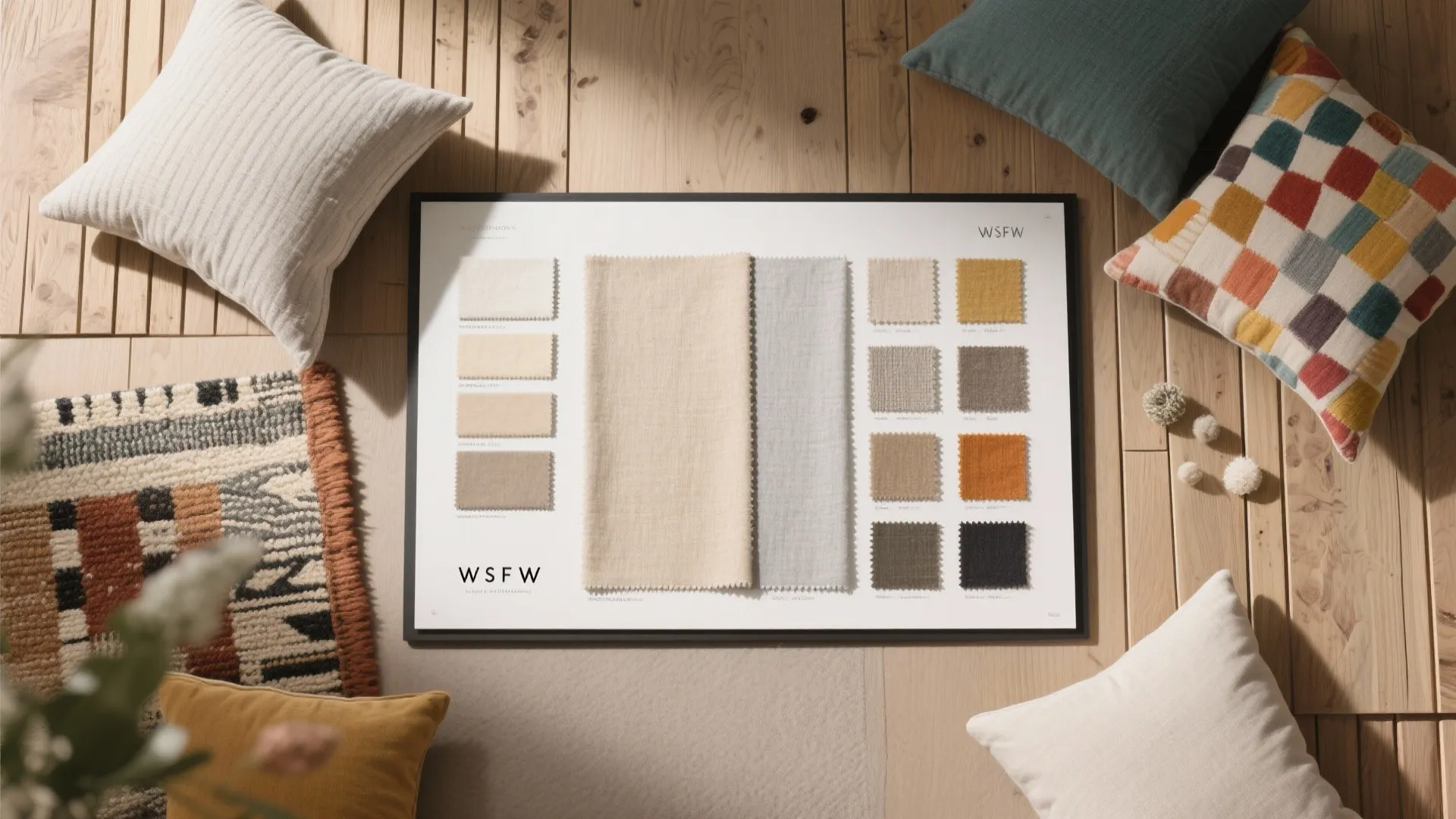 6. Neutral Base with Color Accents