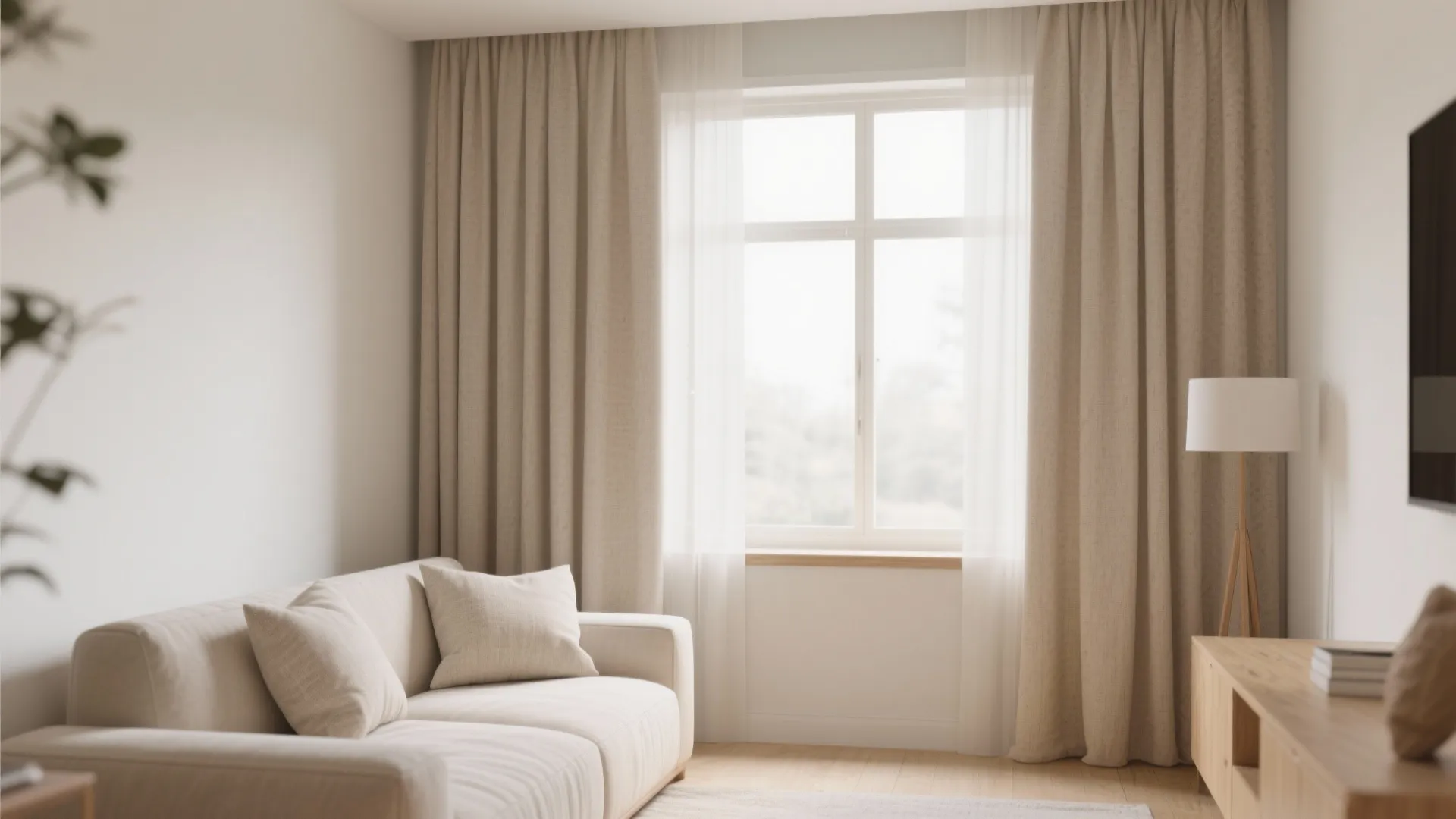 3. Choose light, neutral tones to avoid visual clutter