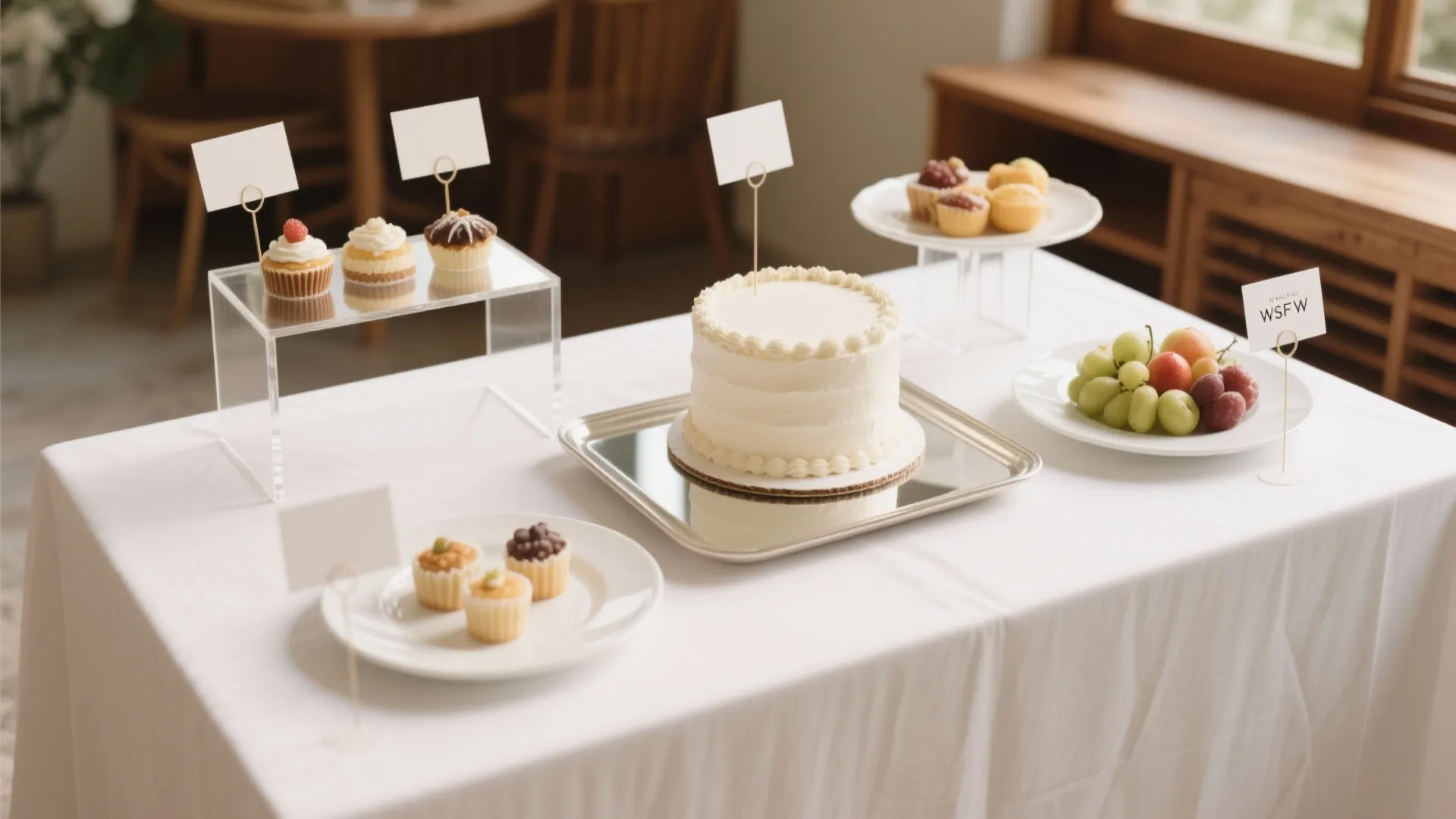 5) Traditional Sweets Table with Modern Styling